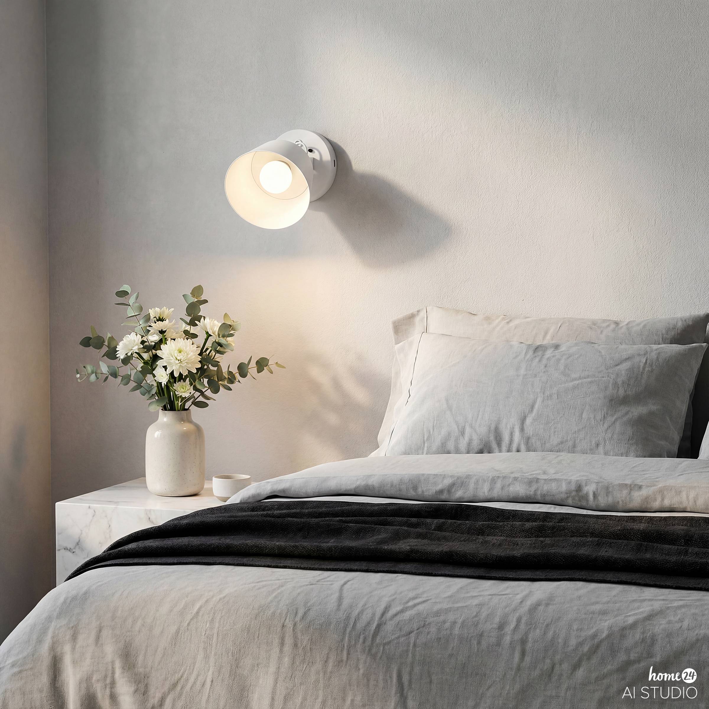 SMI Akku-Wandleuchte Weiß