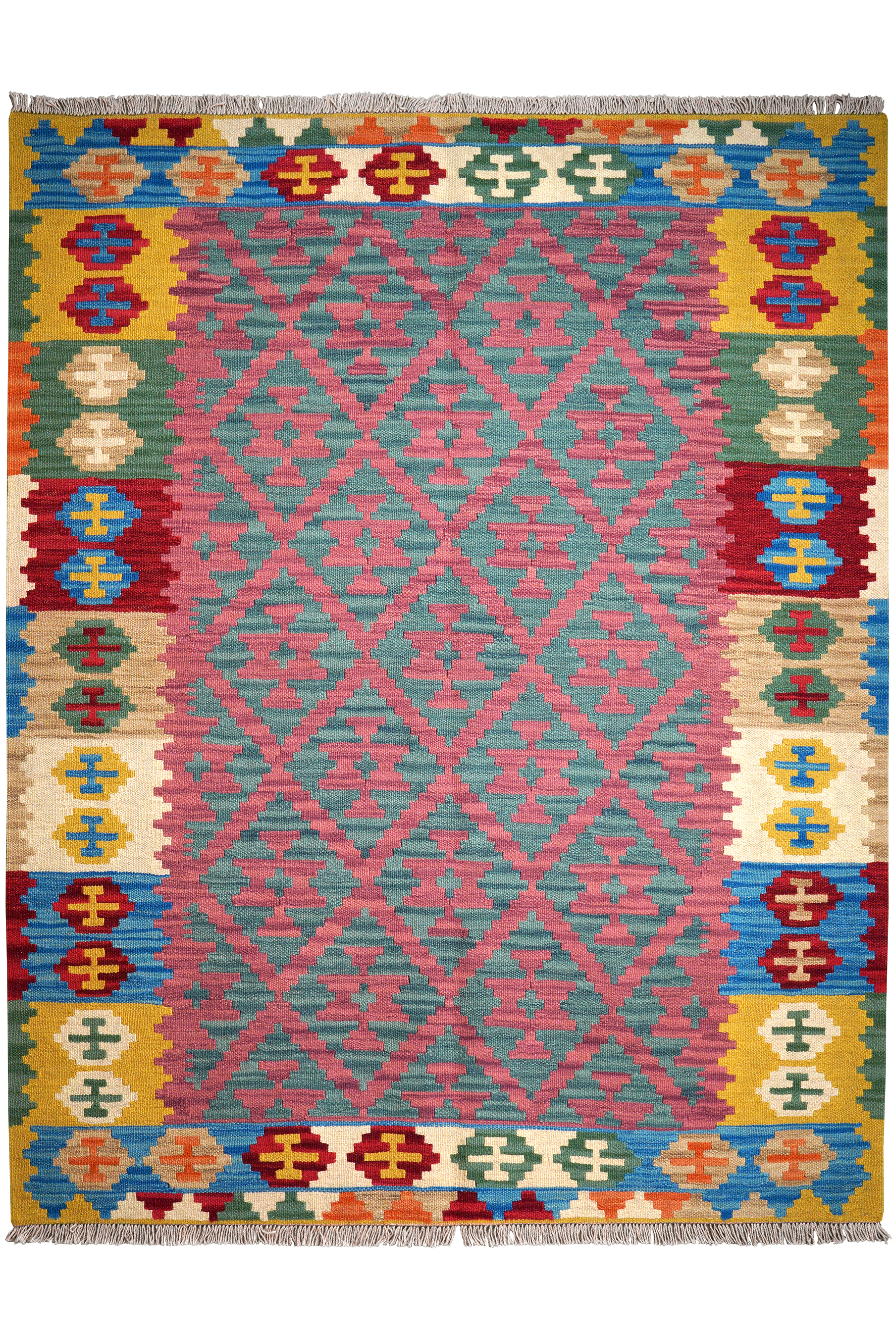 Kilim Gashgai Teppich Mehrfarbig