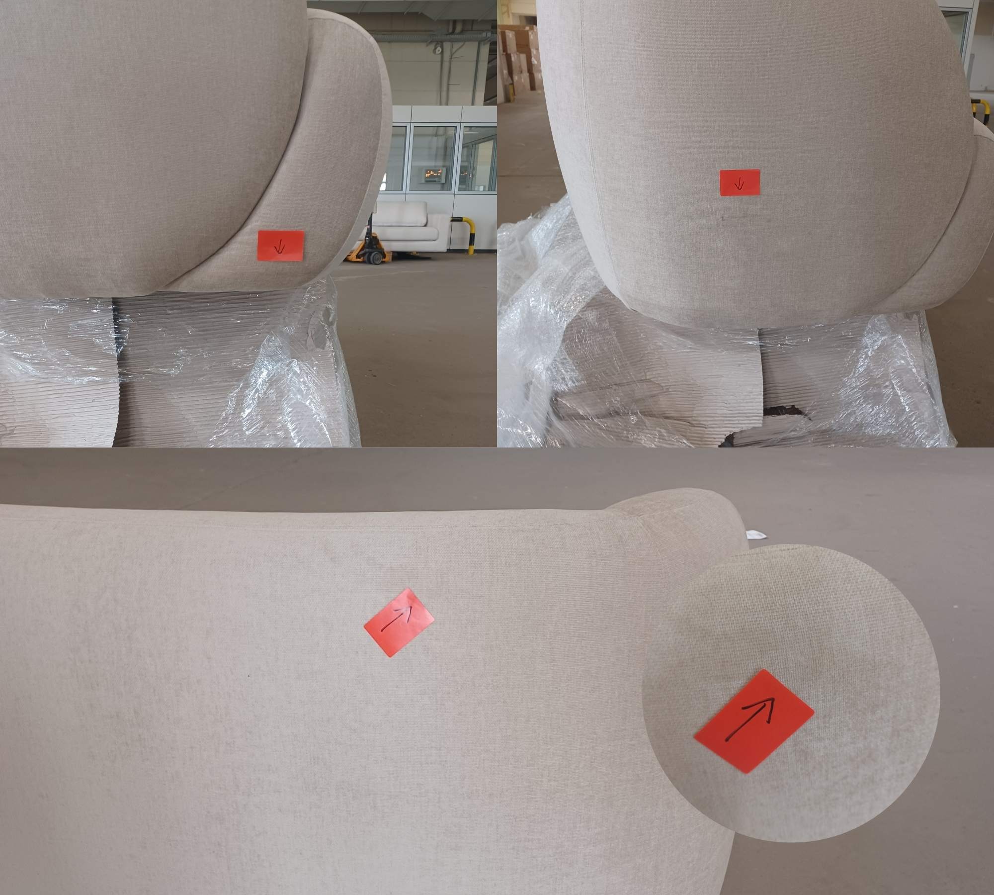 Design-Award-Winning Paula 3-Sitzer Sofa Danny Cream