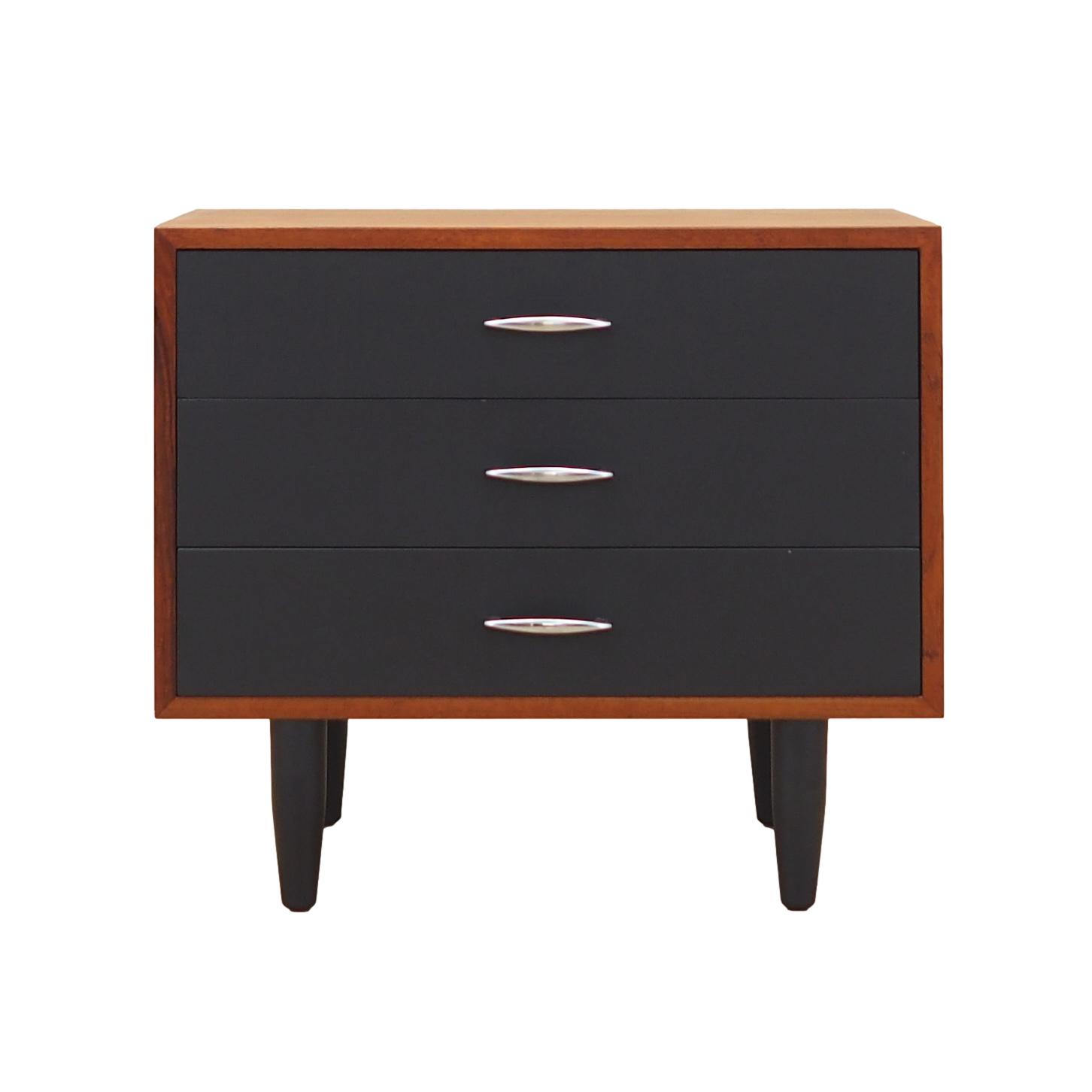 Vintage dresser teak black 1970s