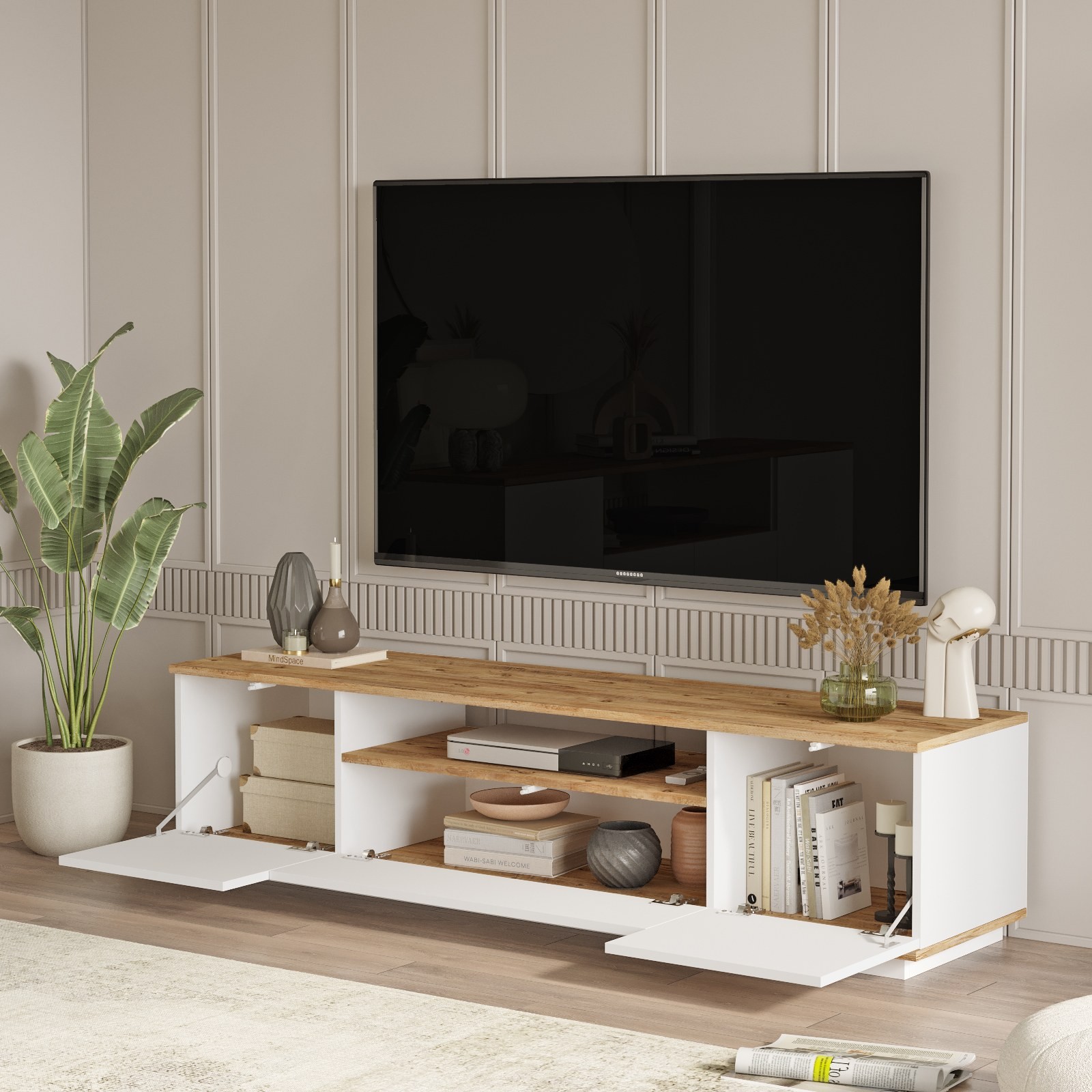 FR7-AW TV-Ständer Weiß