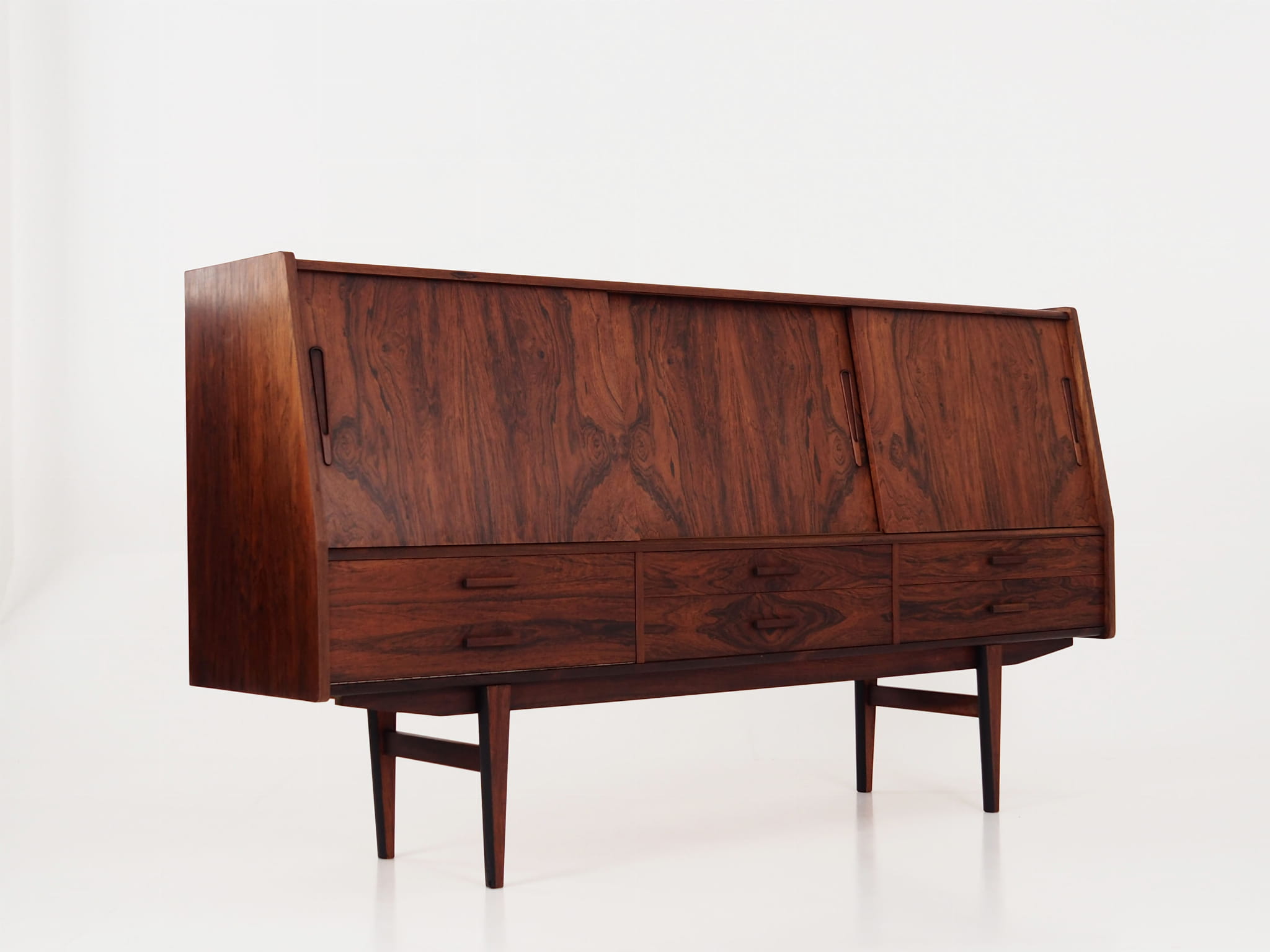 Highboard Rosenholz Braun 1970er Jahre