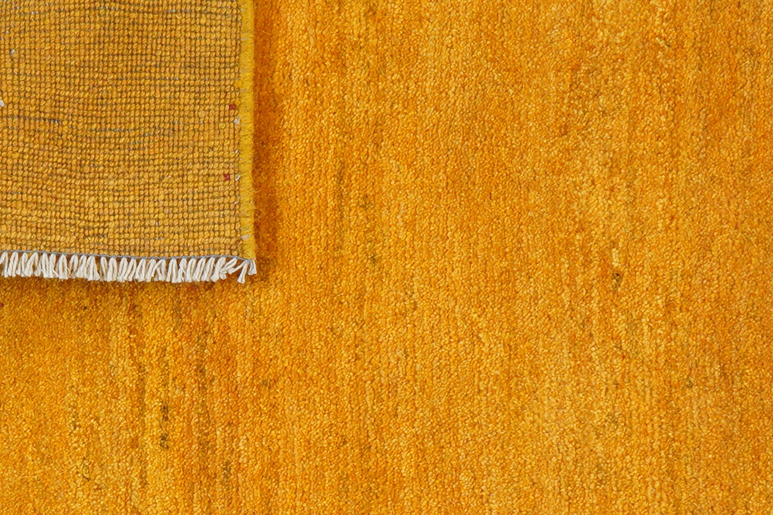 Gabbeh Carpet Wool Yellow