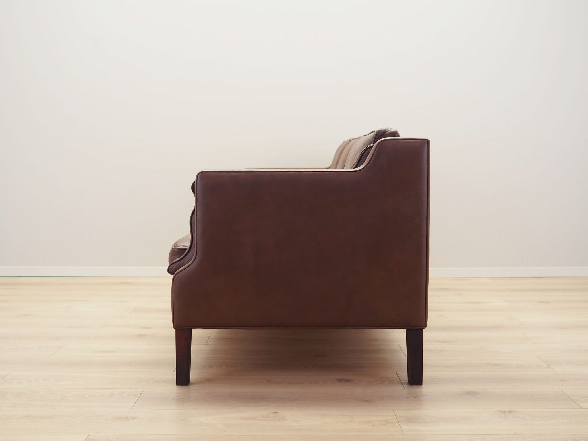 Vintage Sofa Leder Braun 1970er Jahre