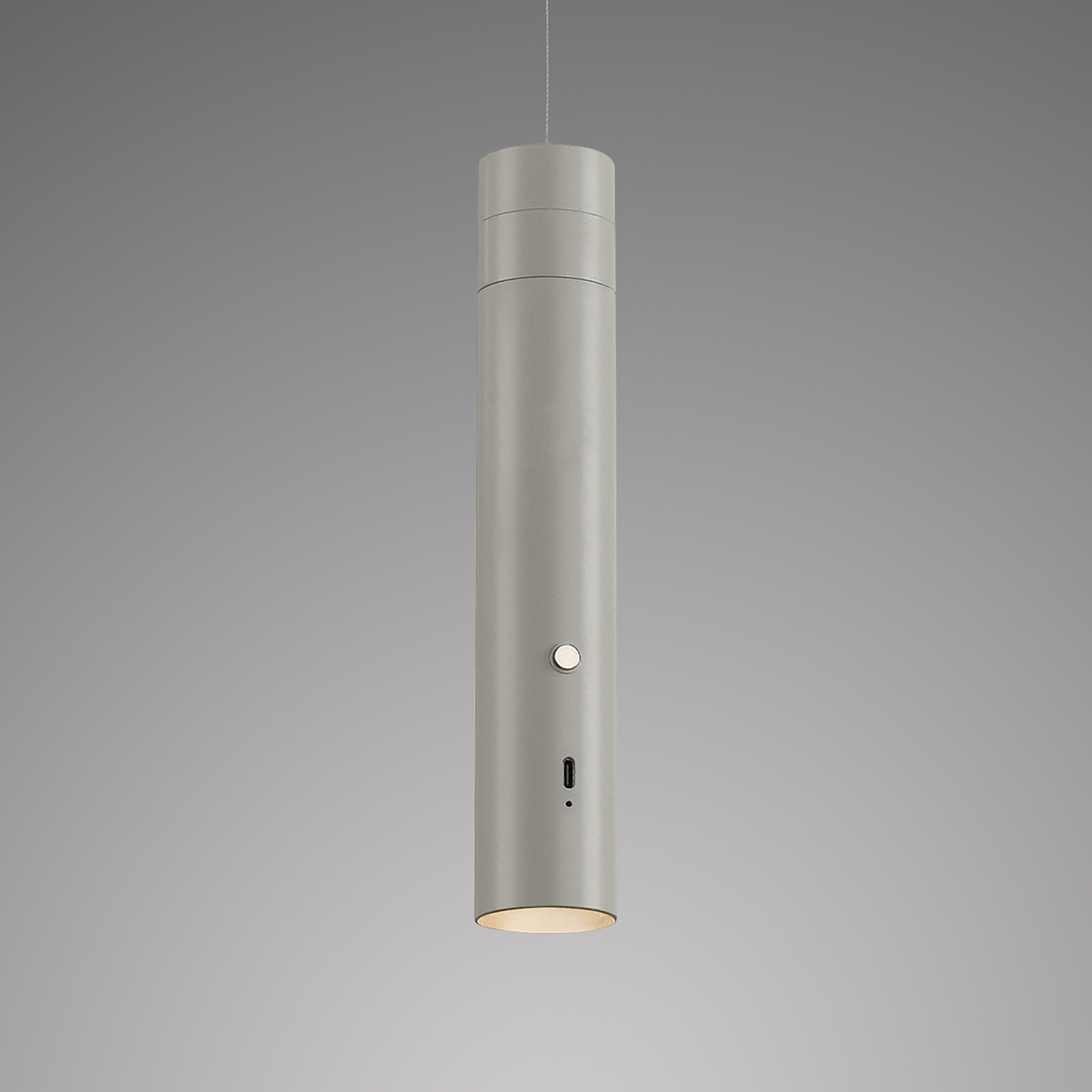 LED-Pendelleuchte Attach Grau