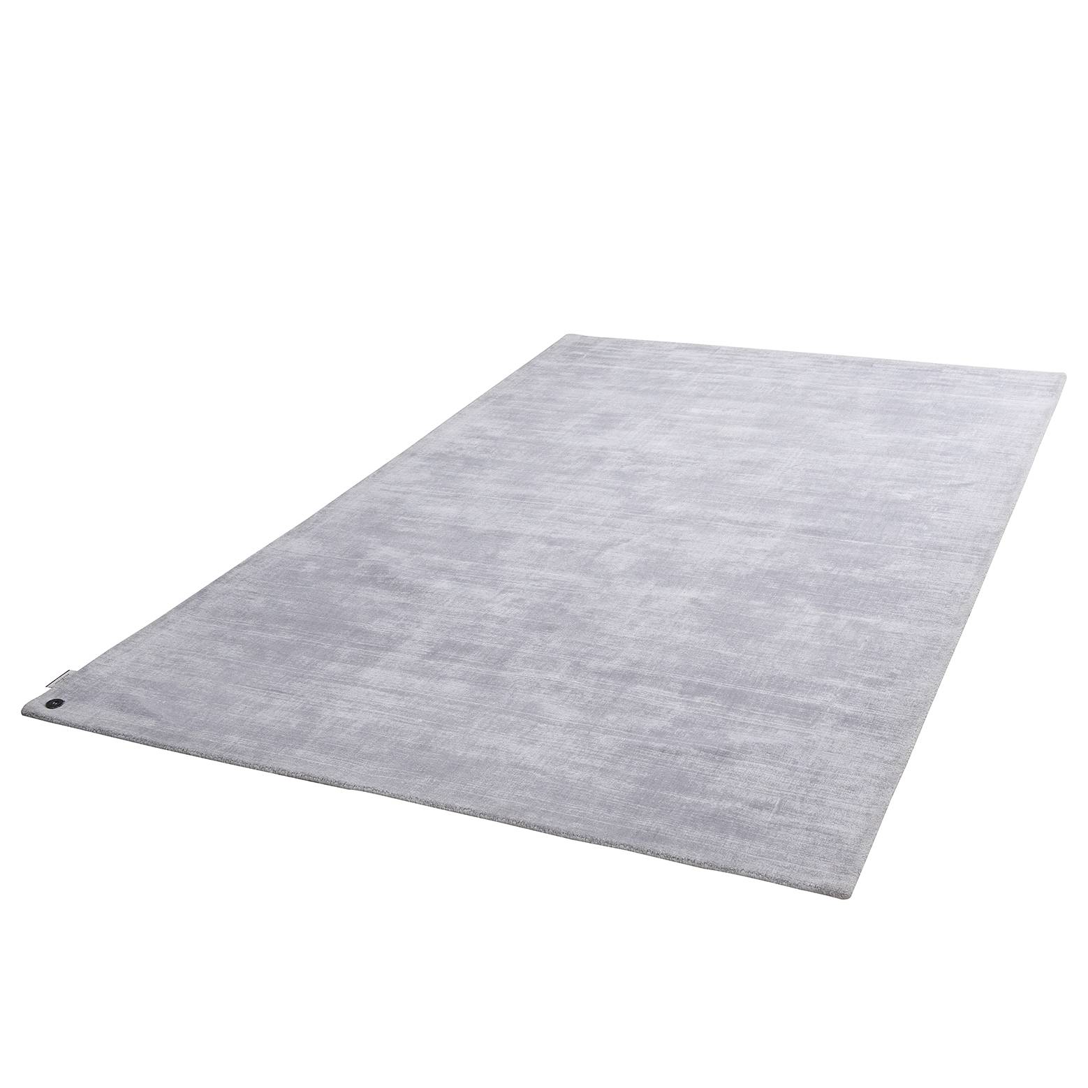 Shine Short Pile Rug Viscose Silver 50 x 80 cm