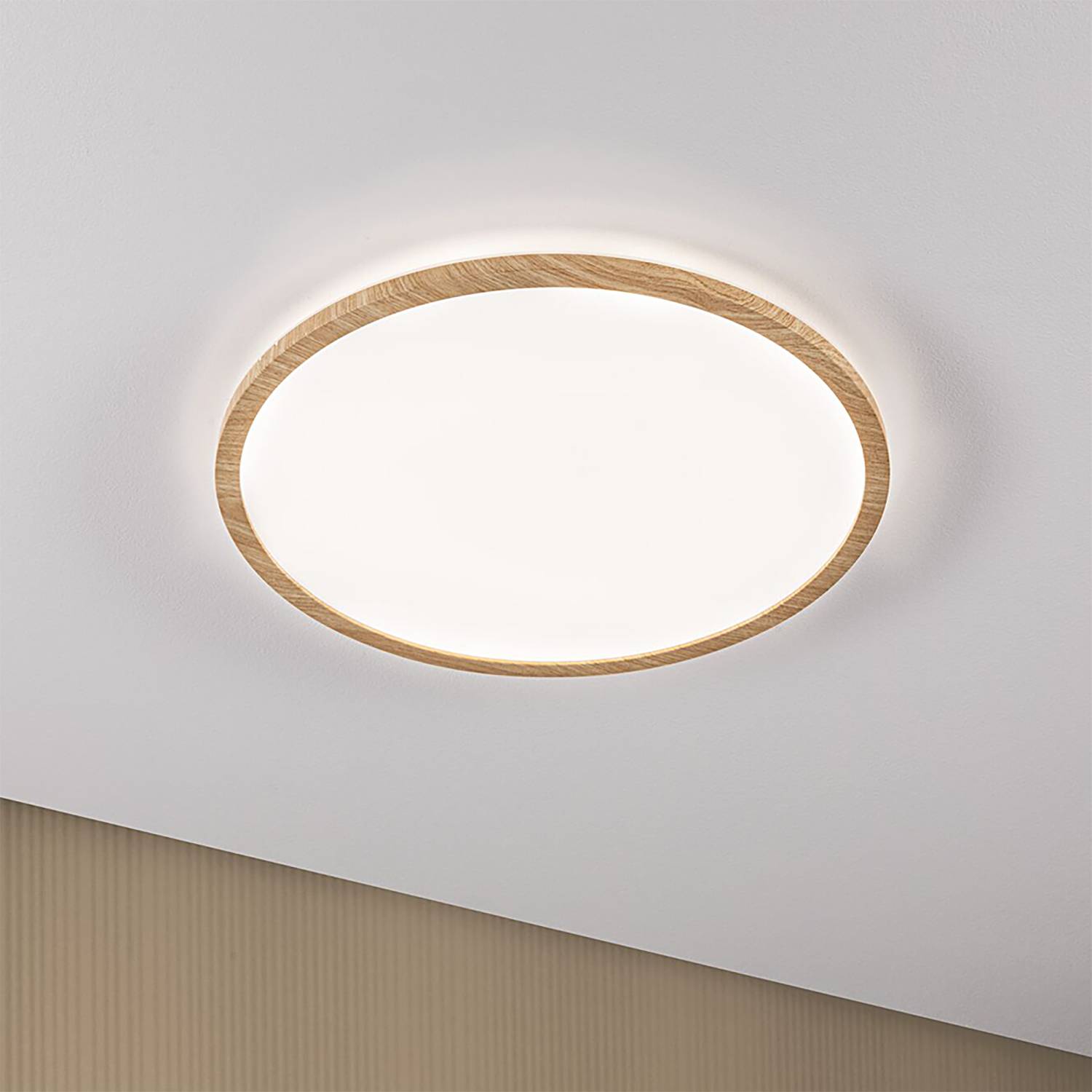 Atria Shine LED-Deckenleuchte Kunststoff Braun 42cm