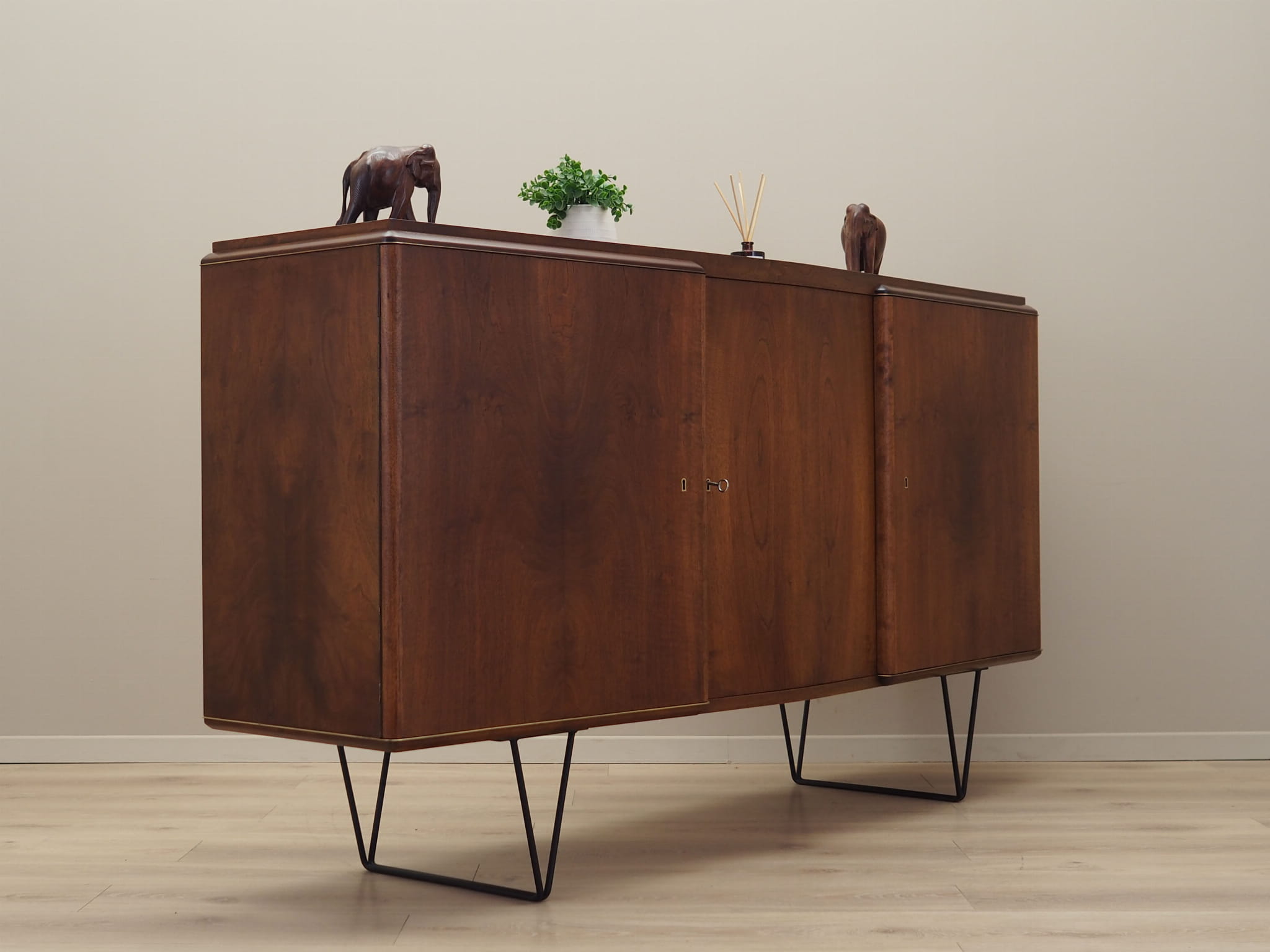 Vintage Sideboard Walnut Brown 1960s