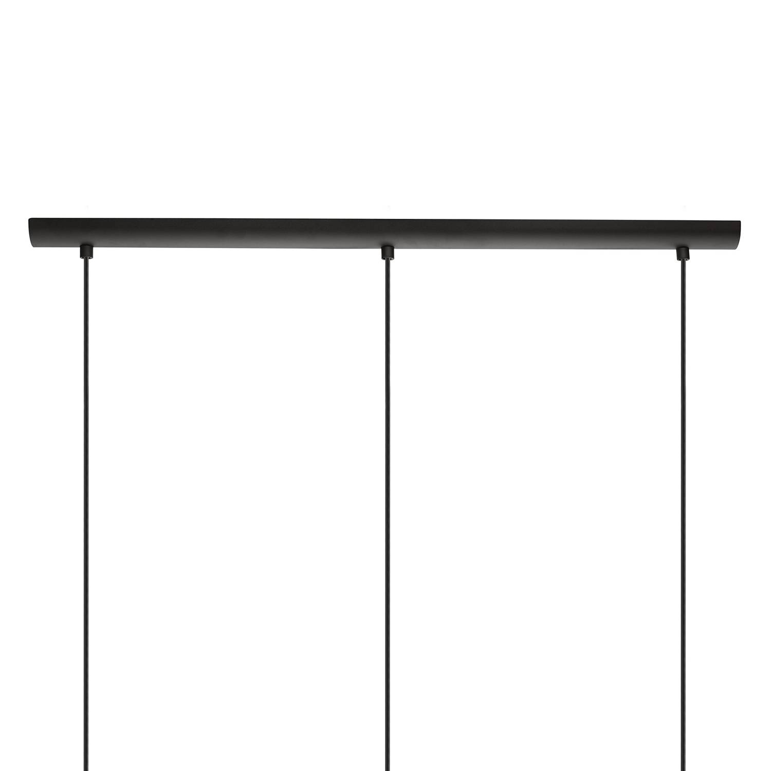 Roccaforte III Pendant Lamp Steel Black 3-light