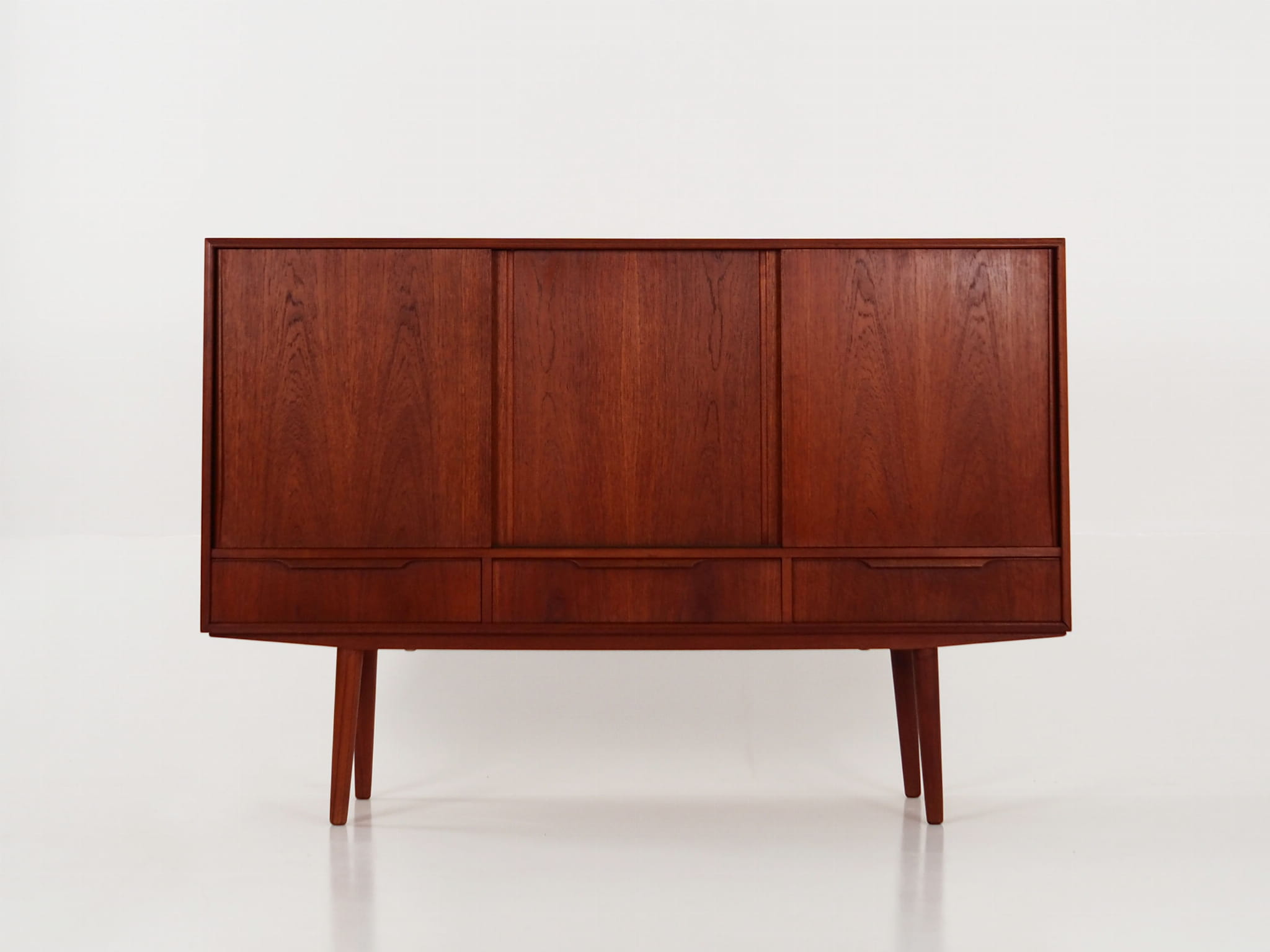 Highboard Teakholz Braun 1960er Jahre