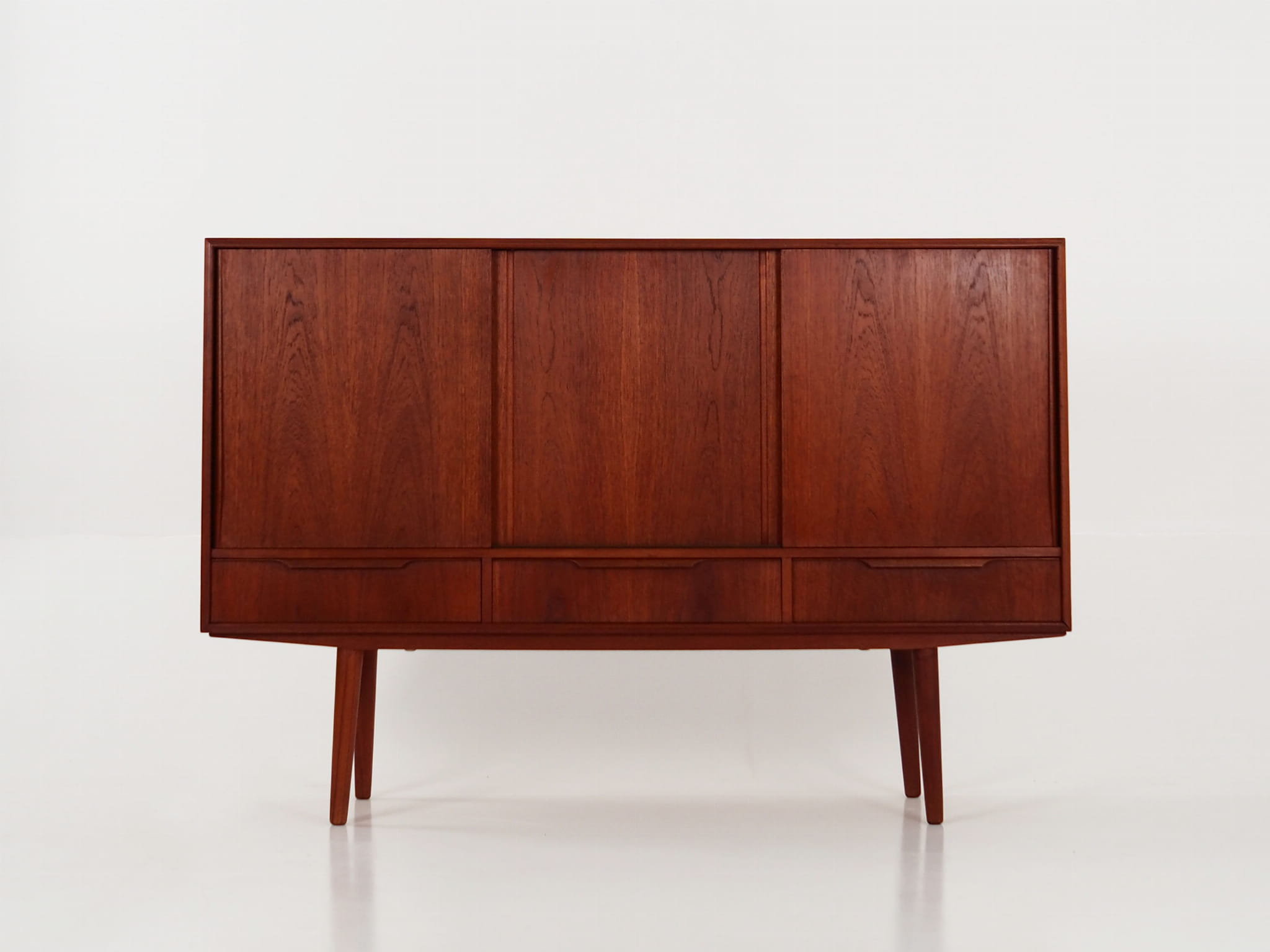 Highboard Teak Brown 1960s