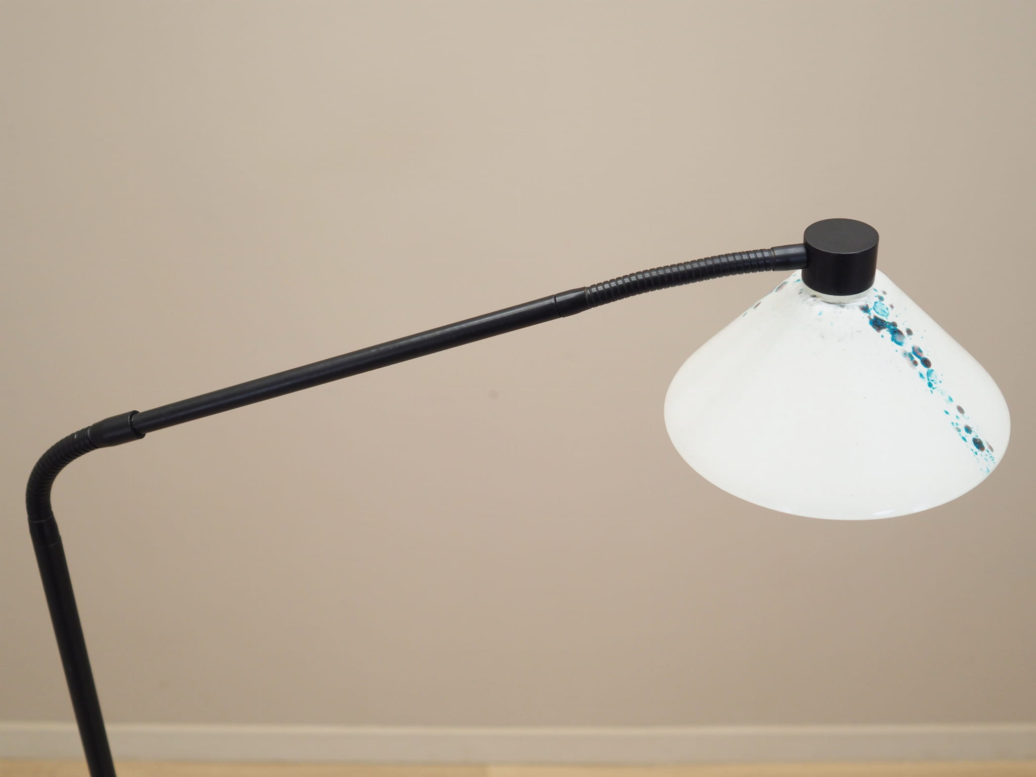 Stehlampe Metall Glas 1970er Jahre