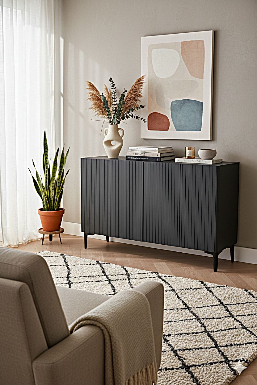 Zeynep 120 Konsole Anthrazit