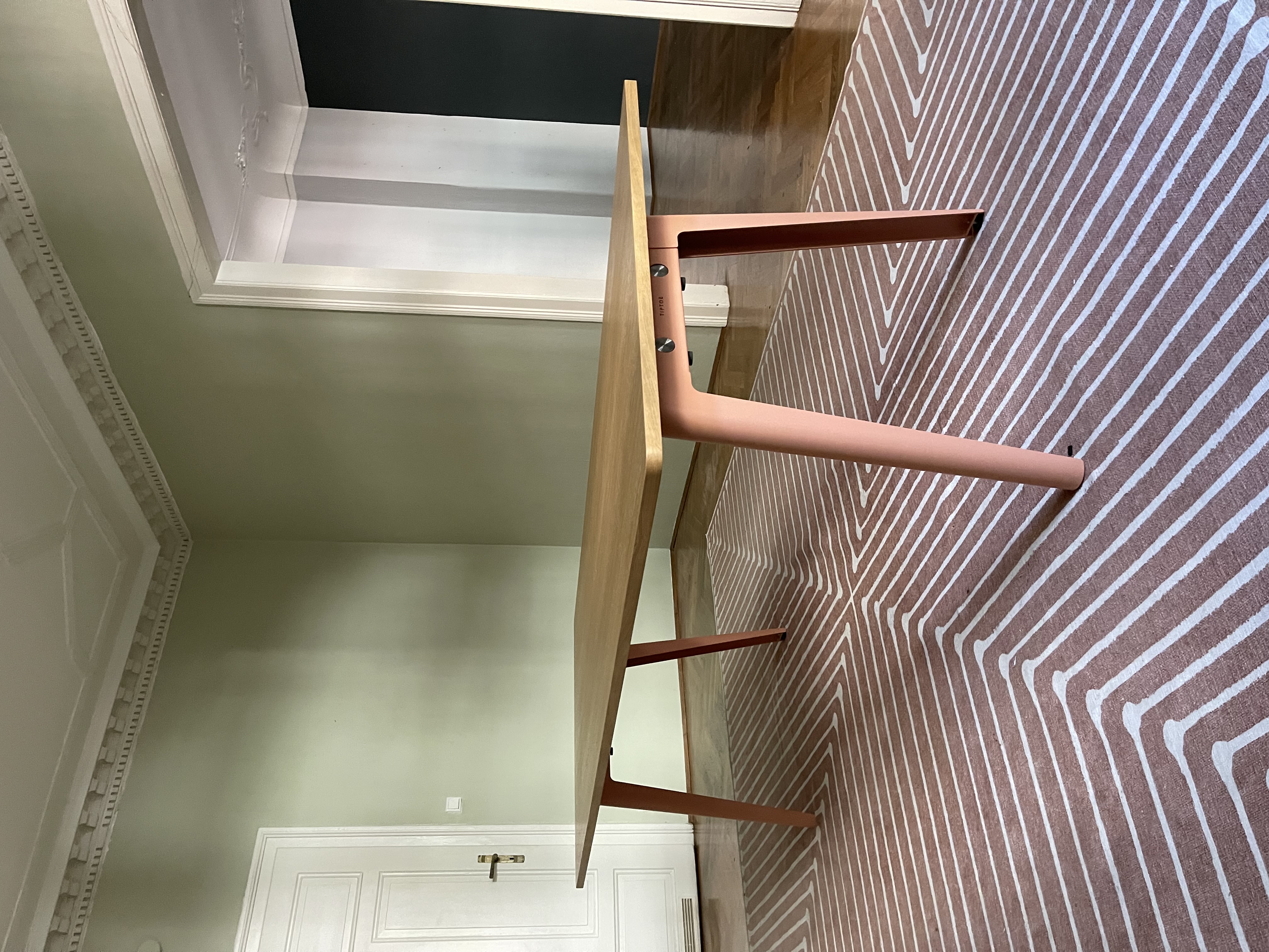 Design Esstisch Holz Stahl