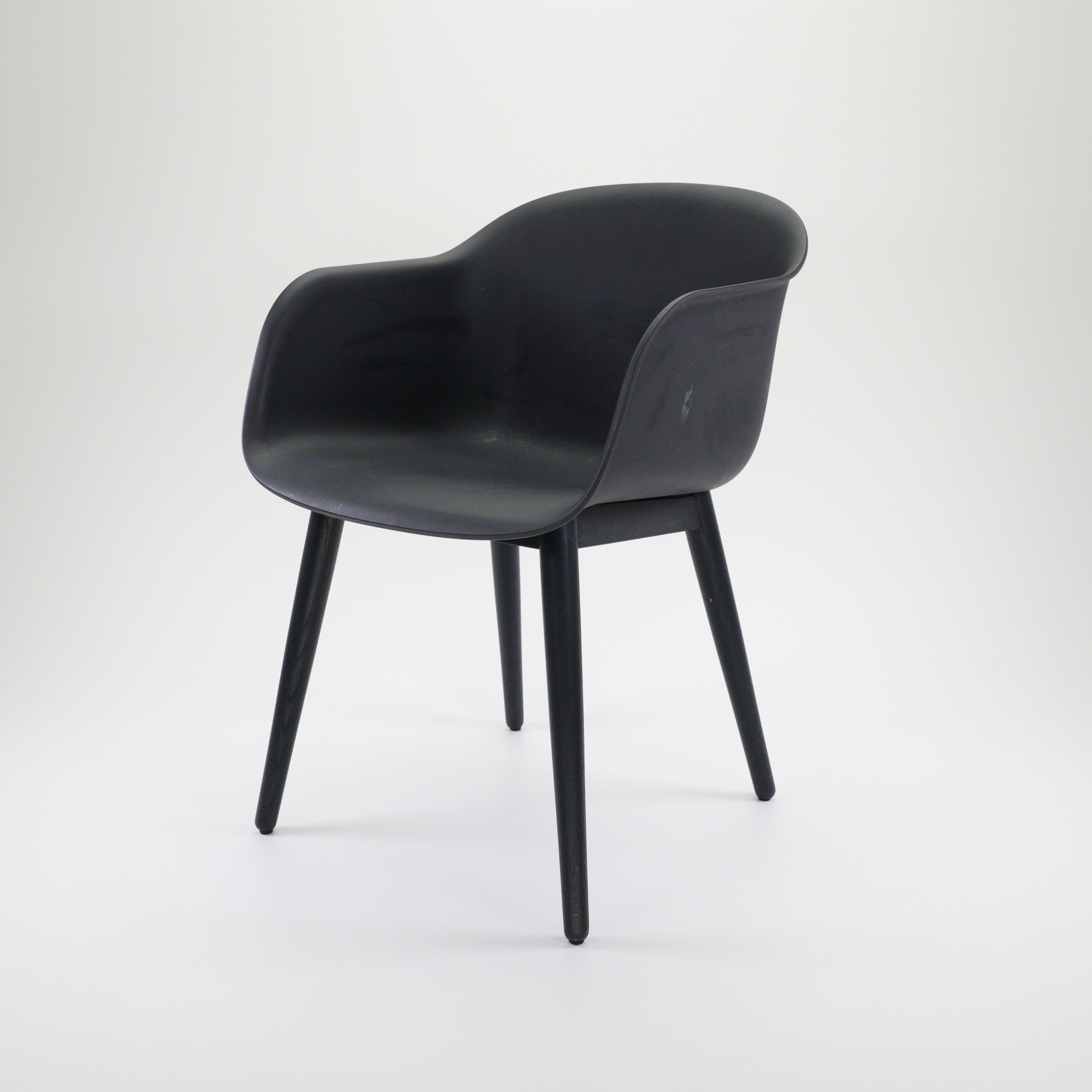 Fiberglass Chair Kunststoff Schwarz