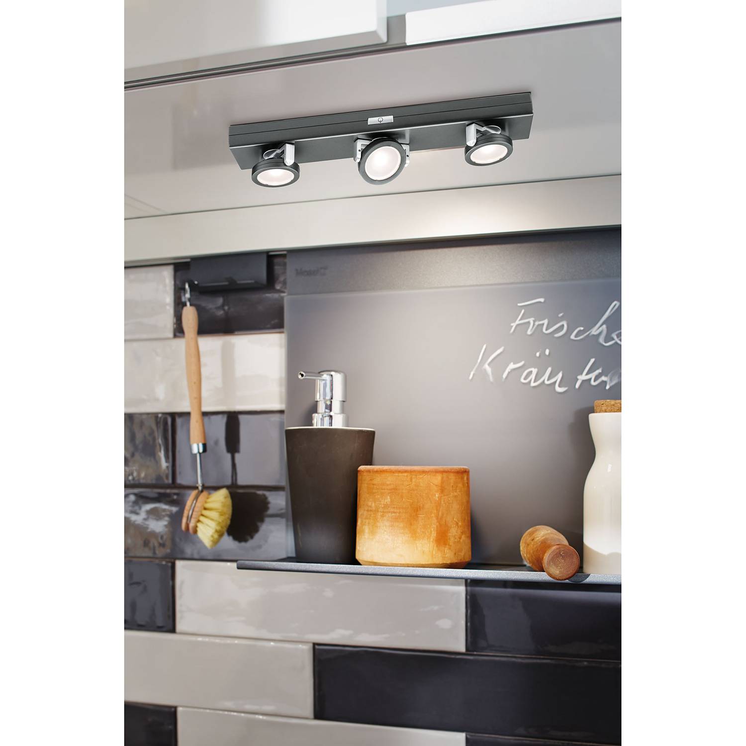 Rotatable LED ceiling light Black