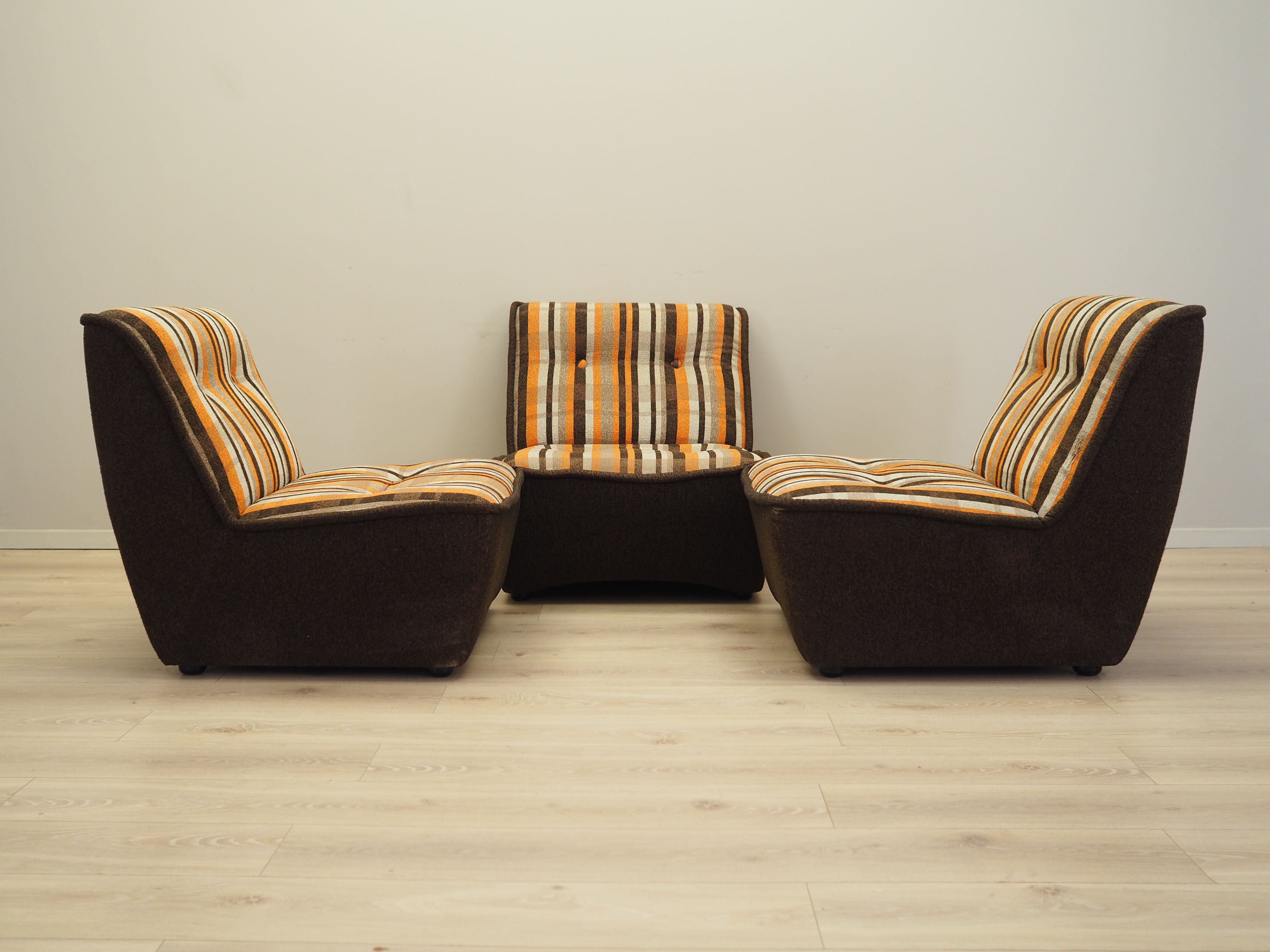 3-Sitzer Modulsofa 1960er Jahre