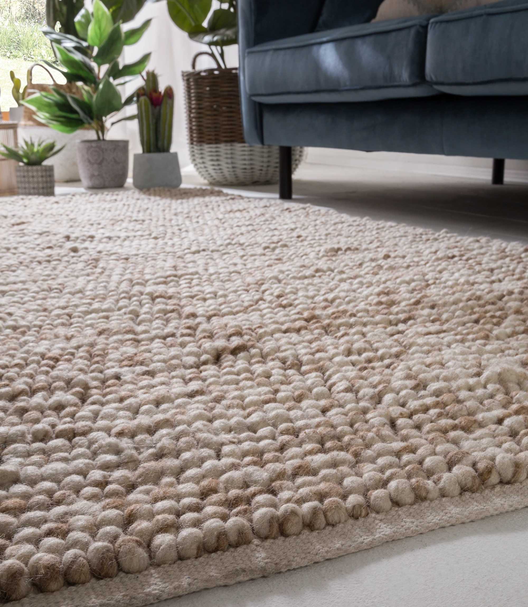Wollteppich Beige 140 x 200cm