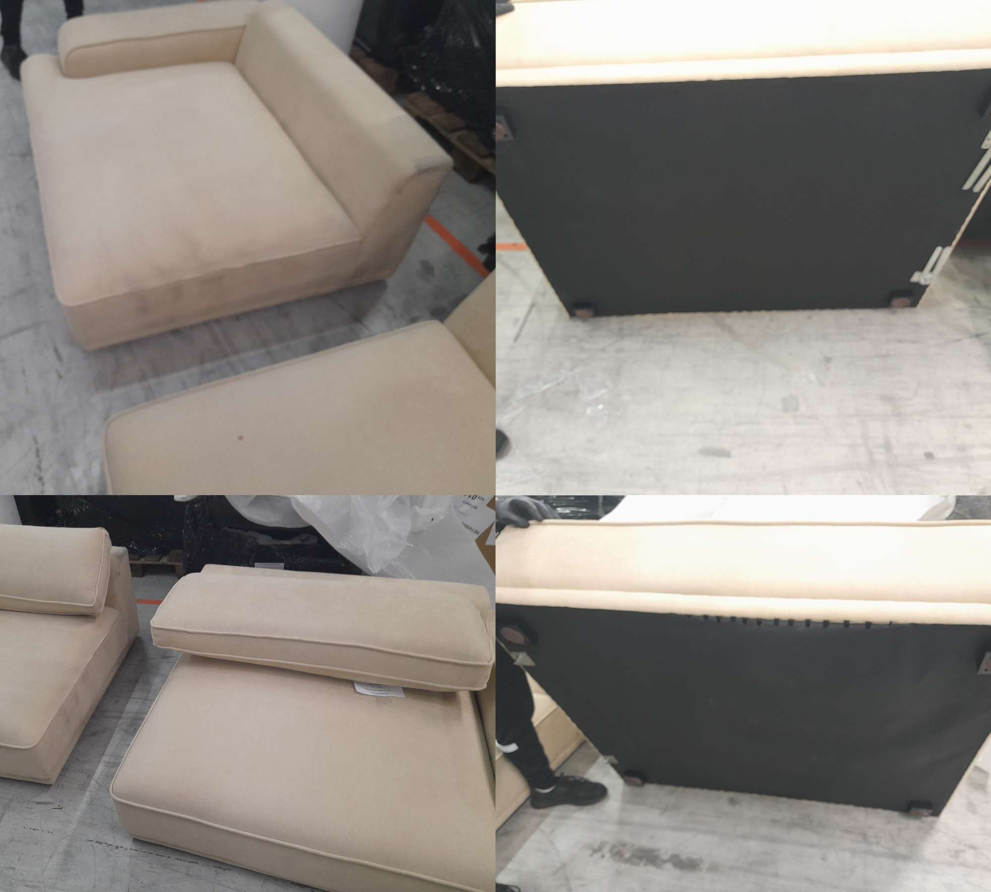 Leonora 3,5-Sitzer Sofa Form Cream