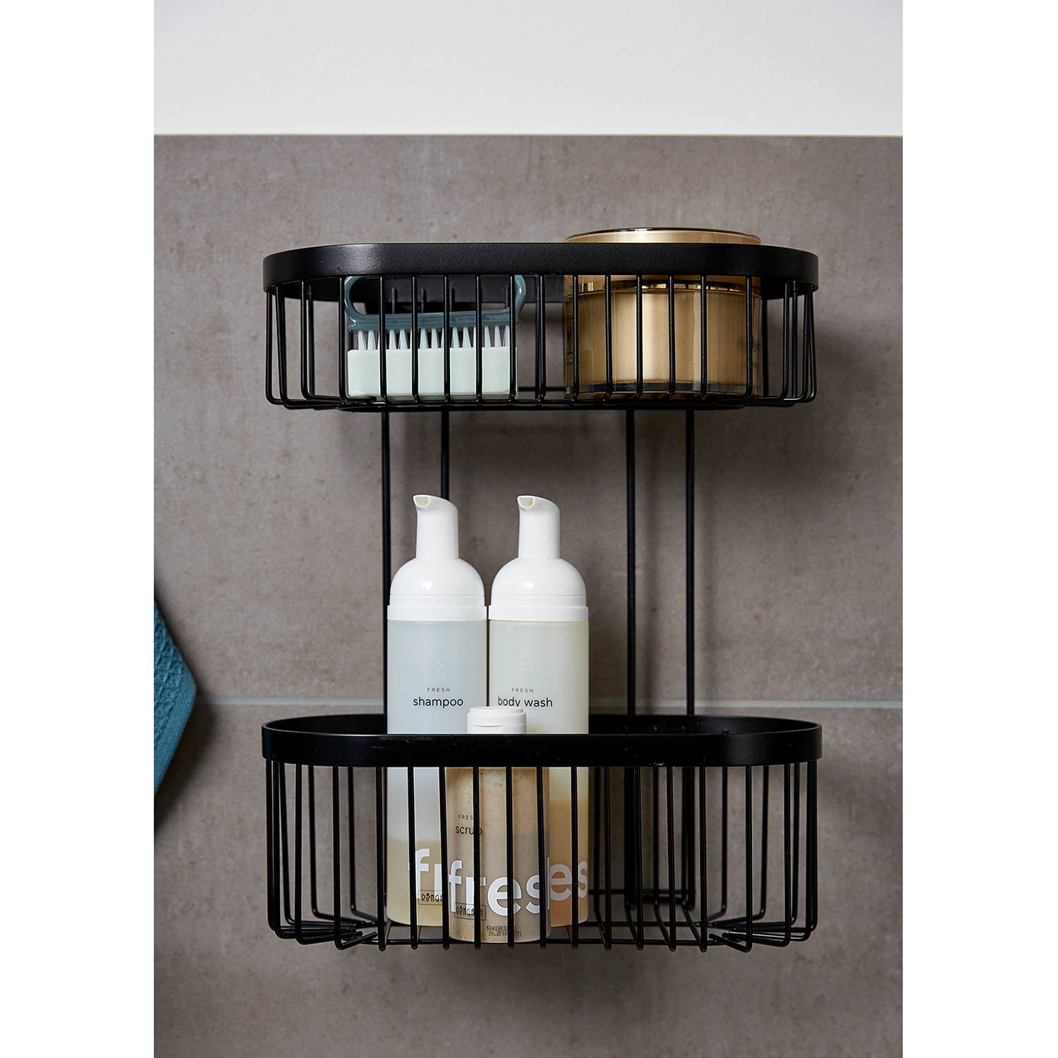 Classic Plus Wall Shelf Steel Black