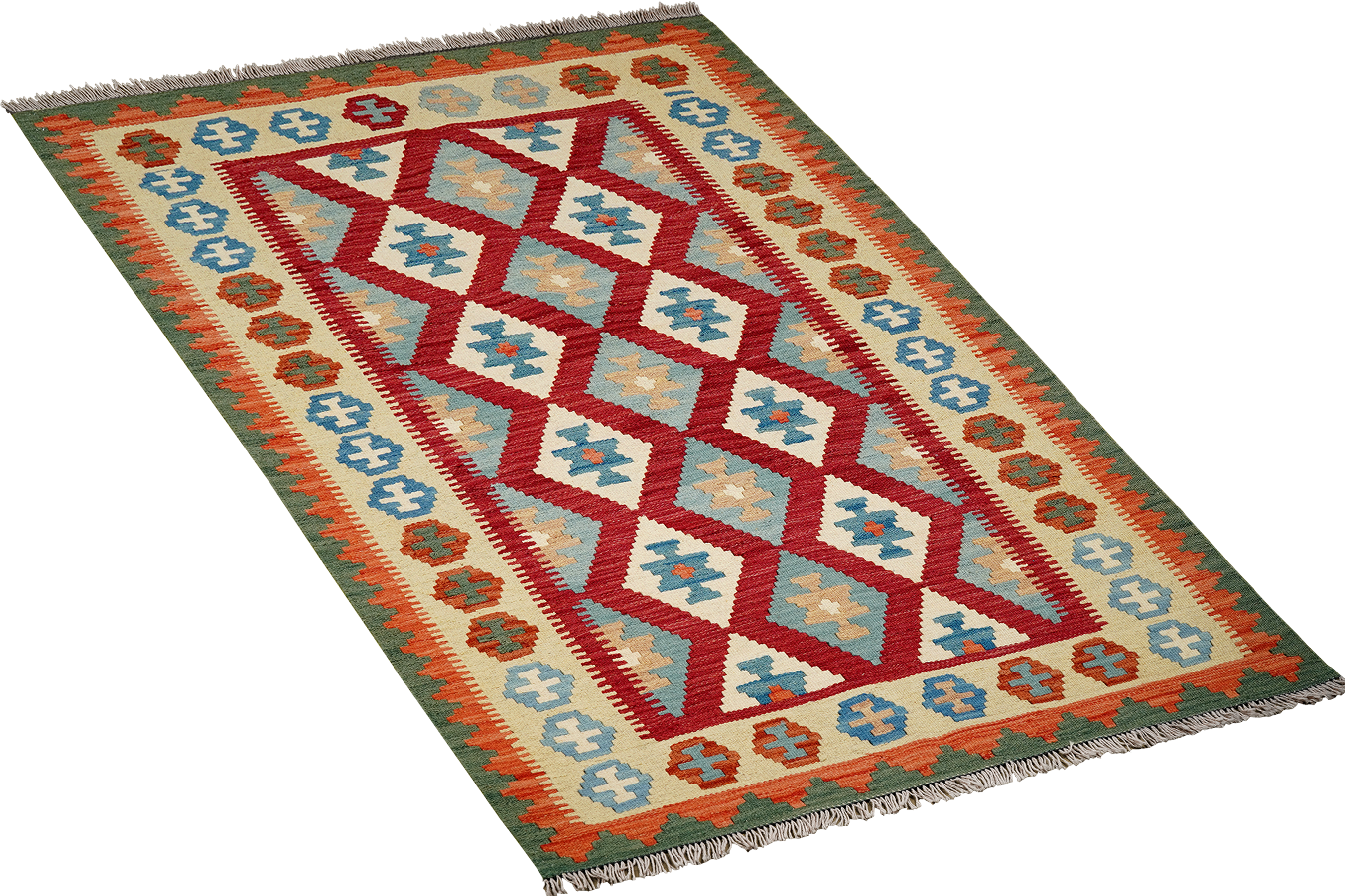 Kilim Gashgai Teppich Mehrfarbig