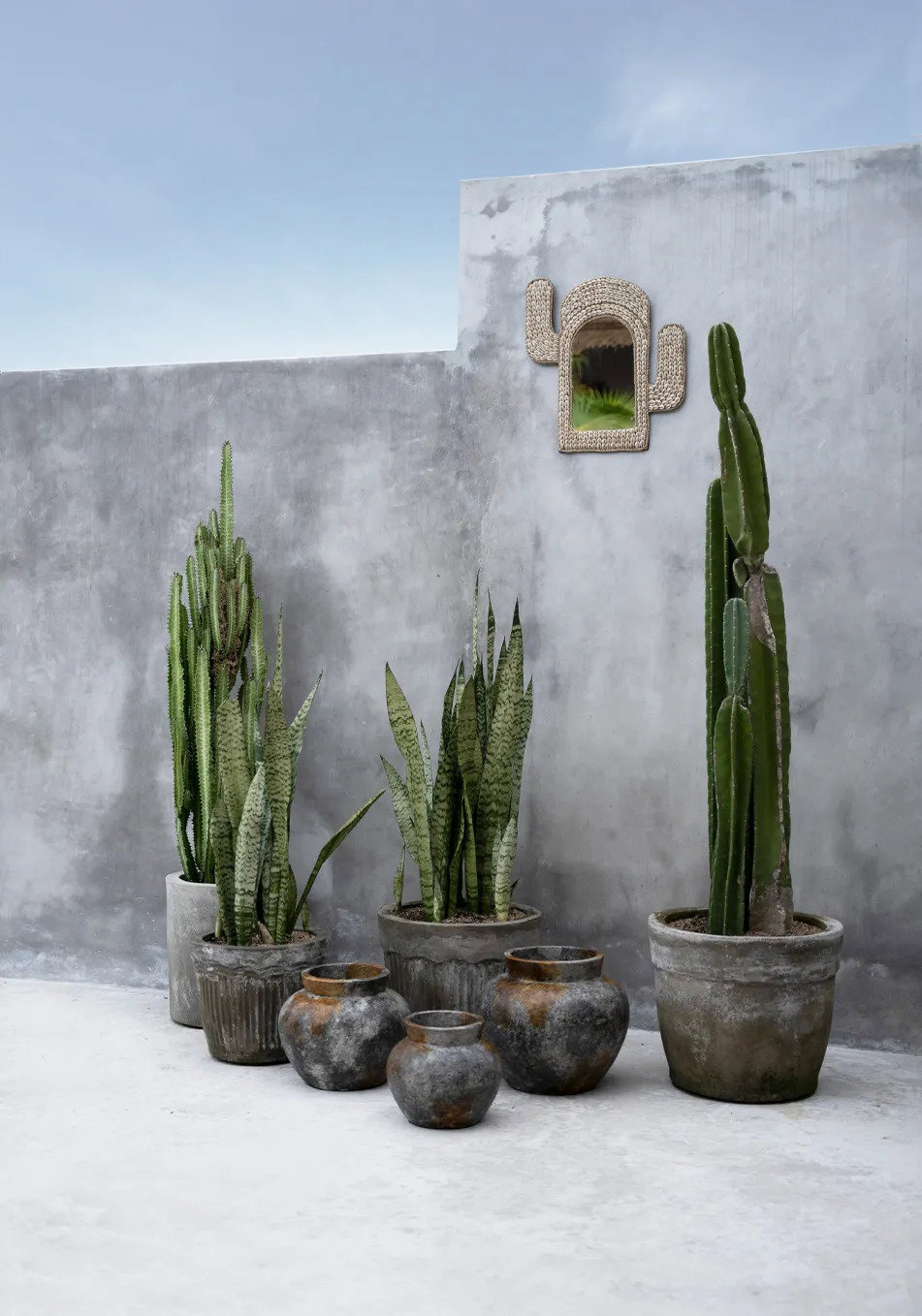 Funky Vase Grau