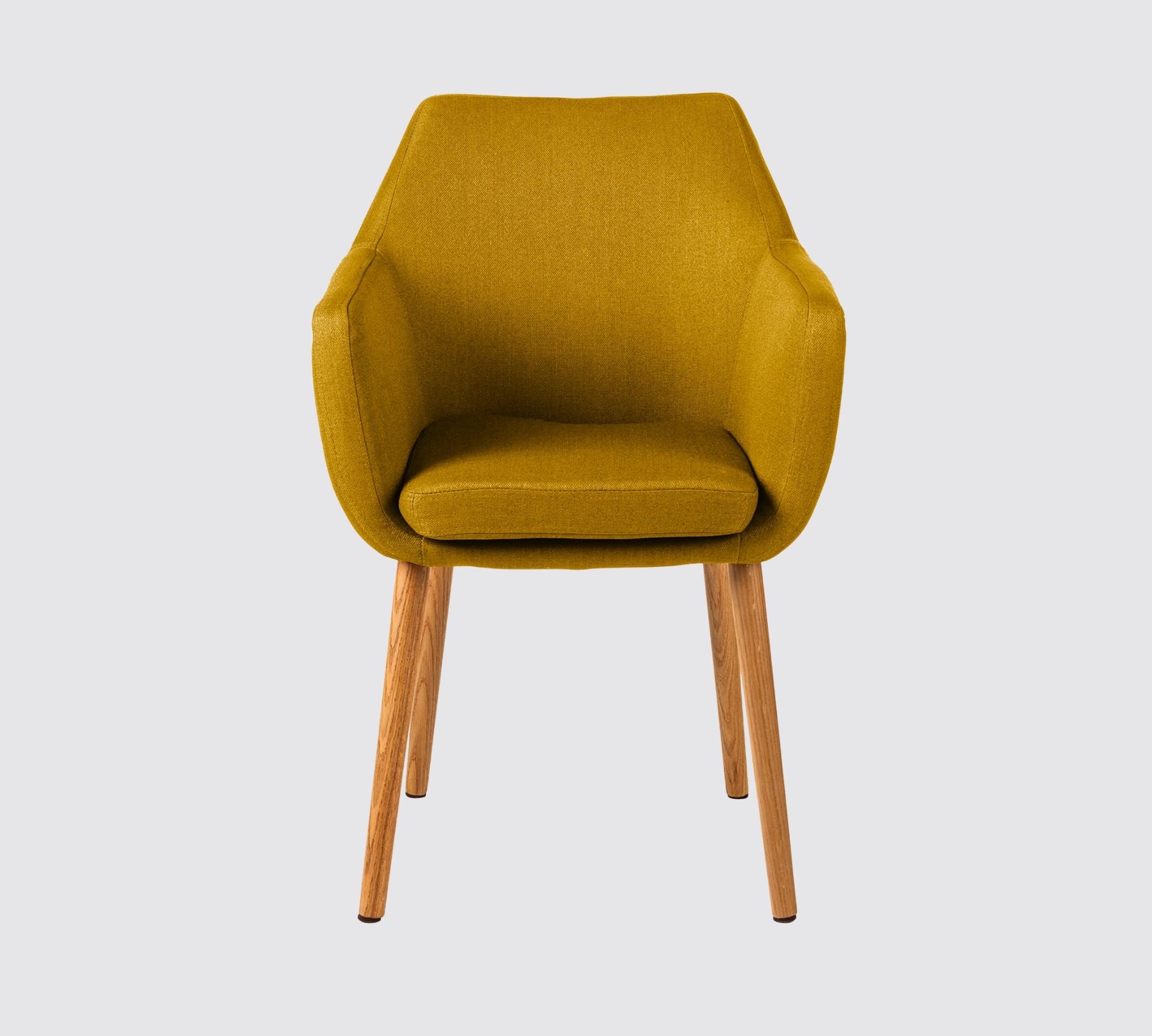 Armchair NICHOLAS fabric: Curry yellow Single chair