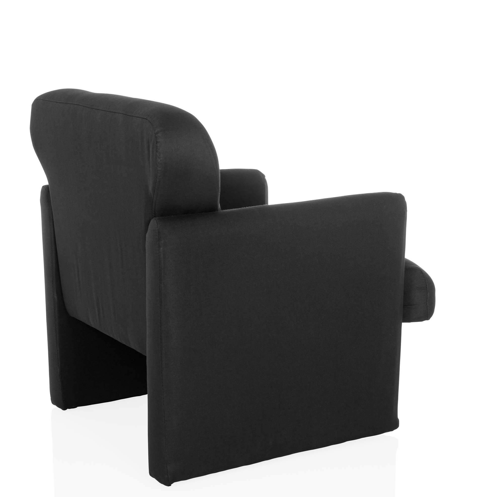 CARIPITO Poltrona lounge tessuto nero