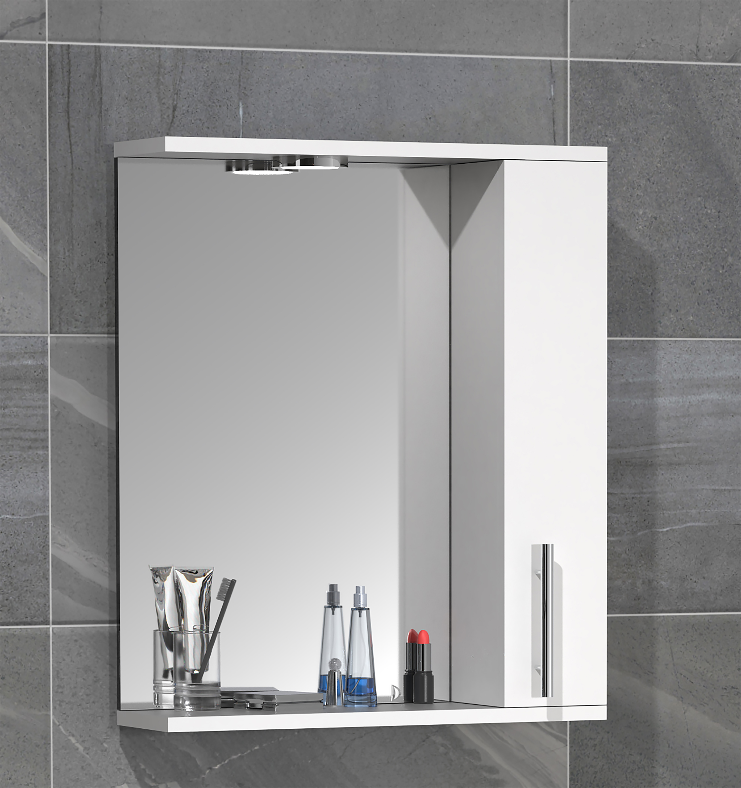 Lisalo Illuminated Mirror Cabinet White