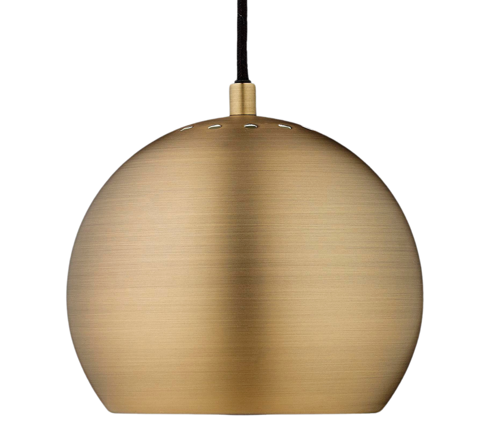 Ball Pendelleuchte Metall Messing Matt