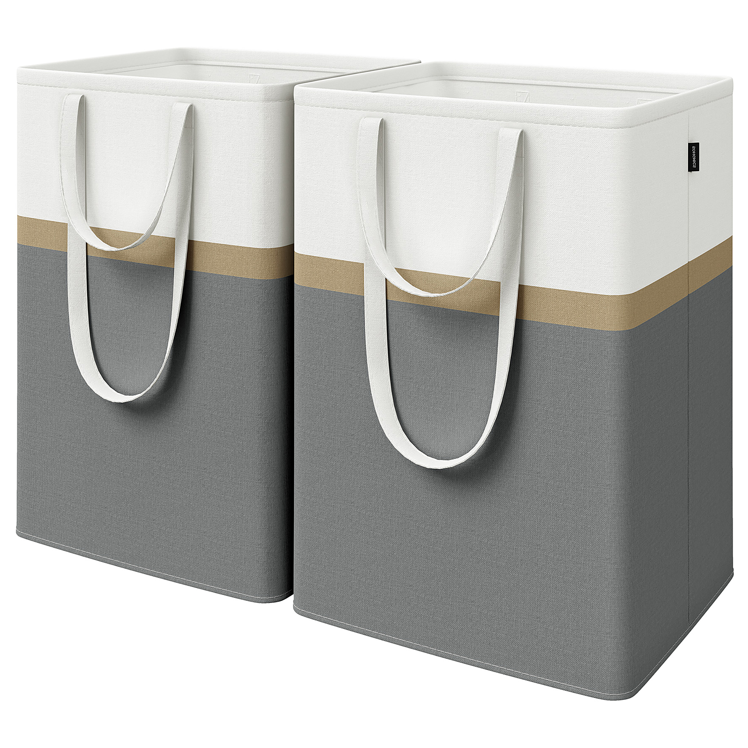 2x Abumi Laundry Basket Grey