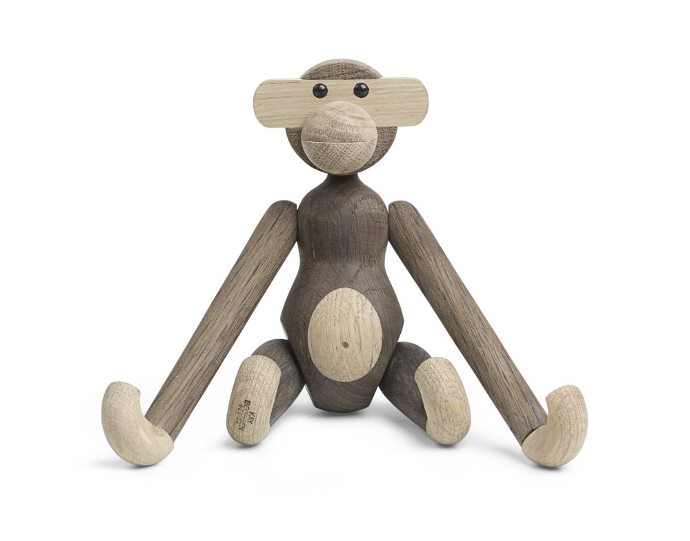 Affe Holz Eiche Geraucht 20cm