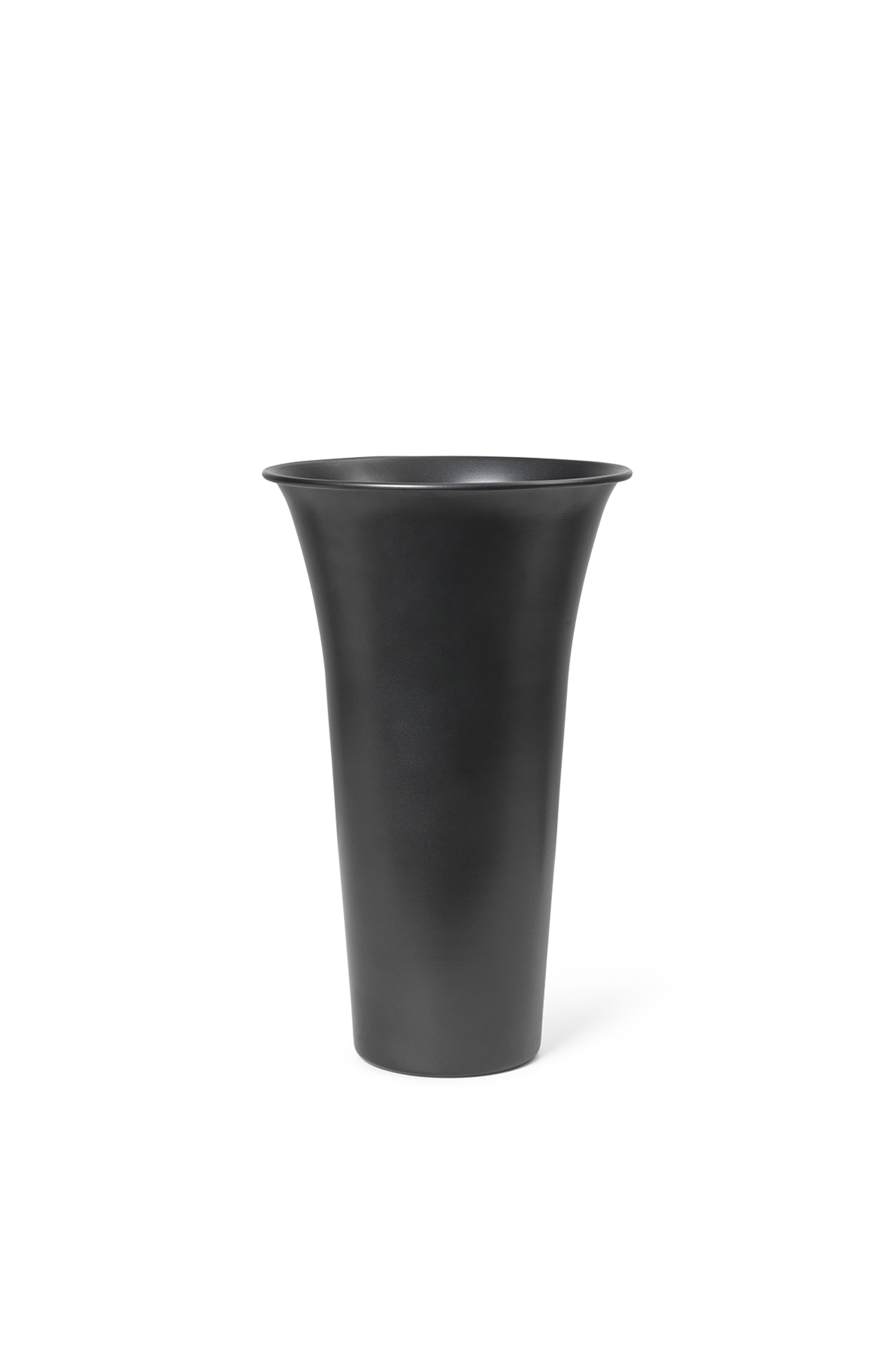 Spun Vase Aluminium Schwarz