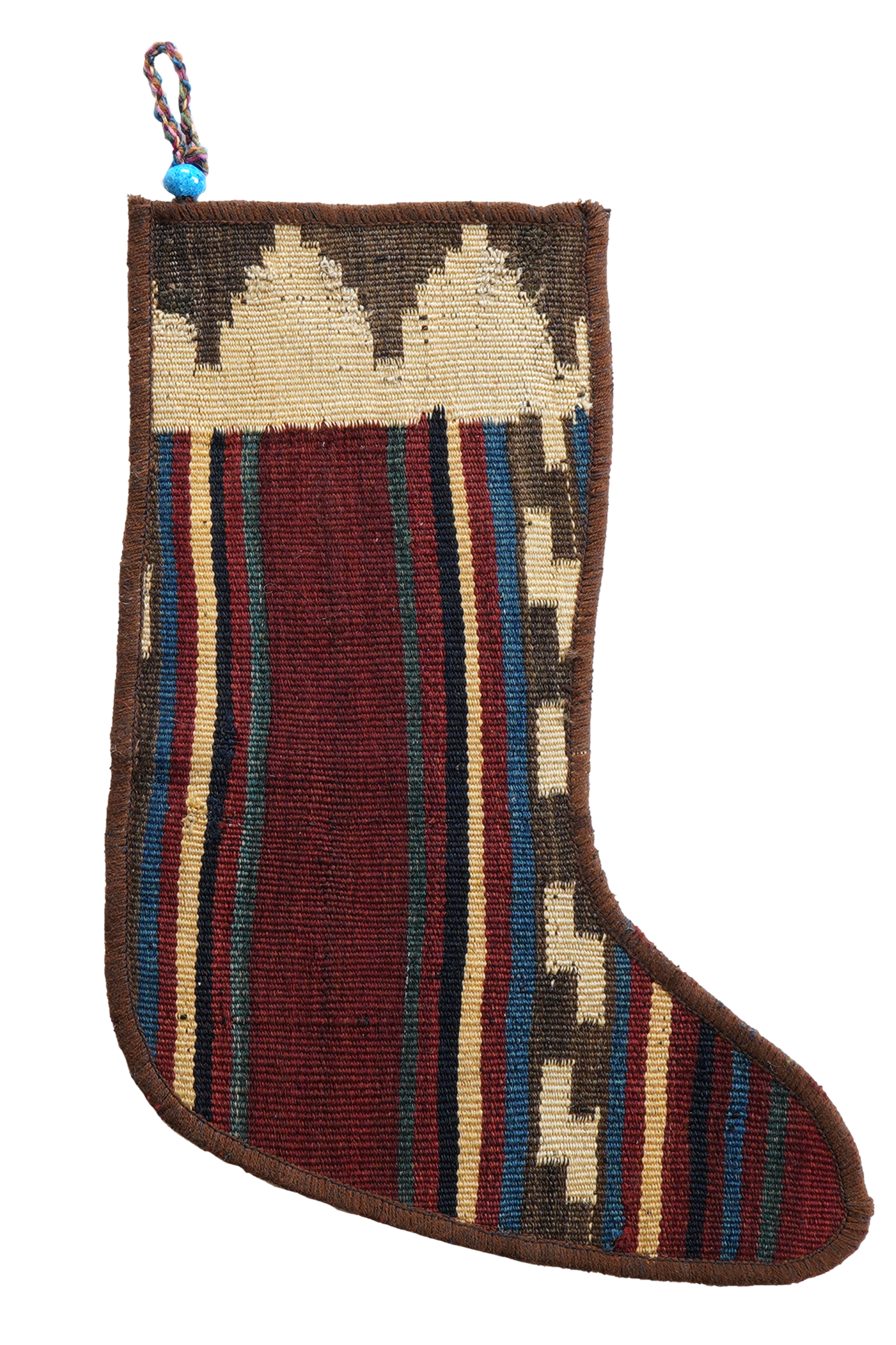 Calza di Natale Lana Multicolore 41x56cm