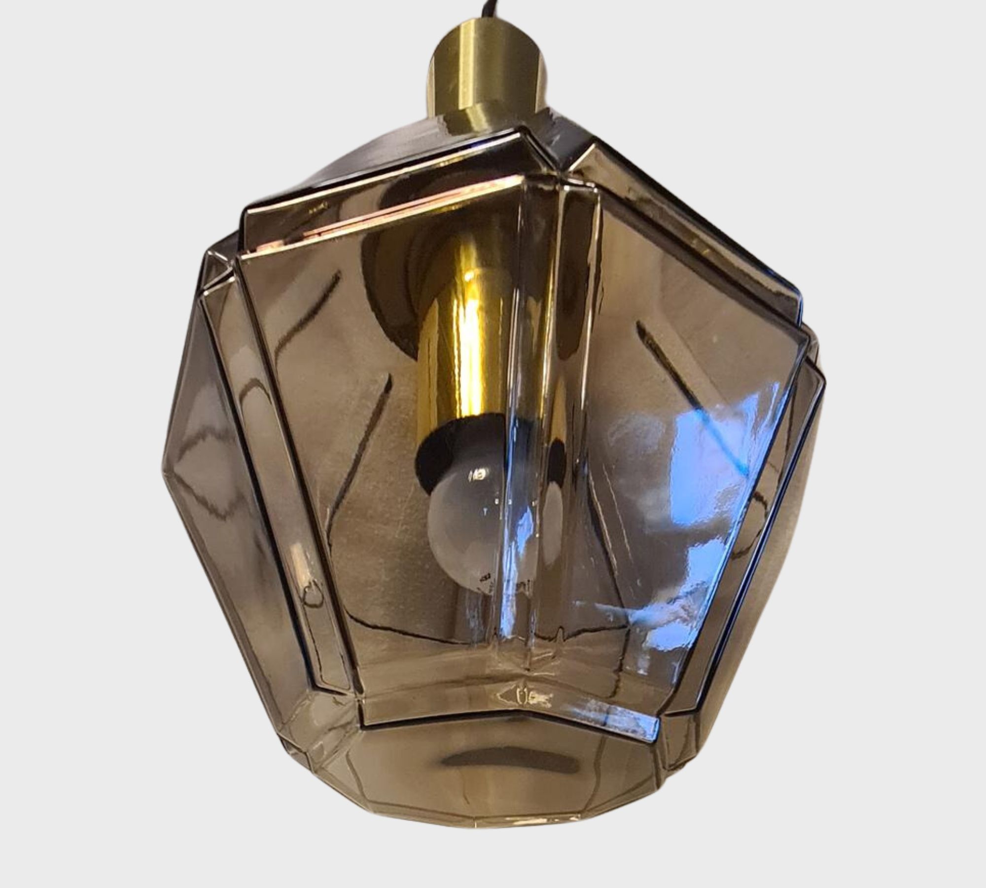 P292 4288 Pendant lamp glass brass gold