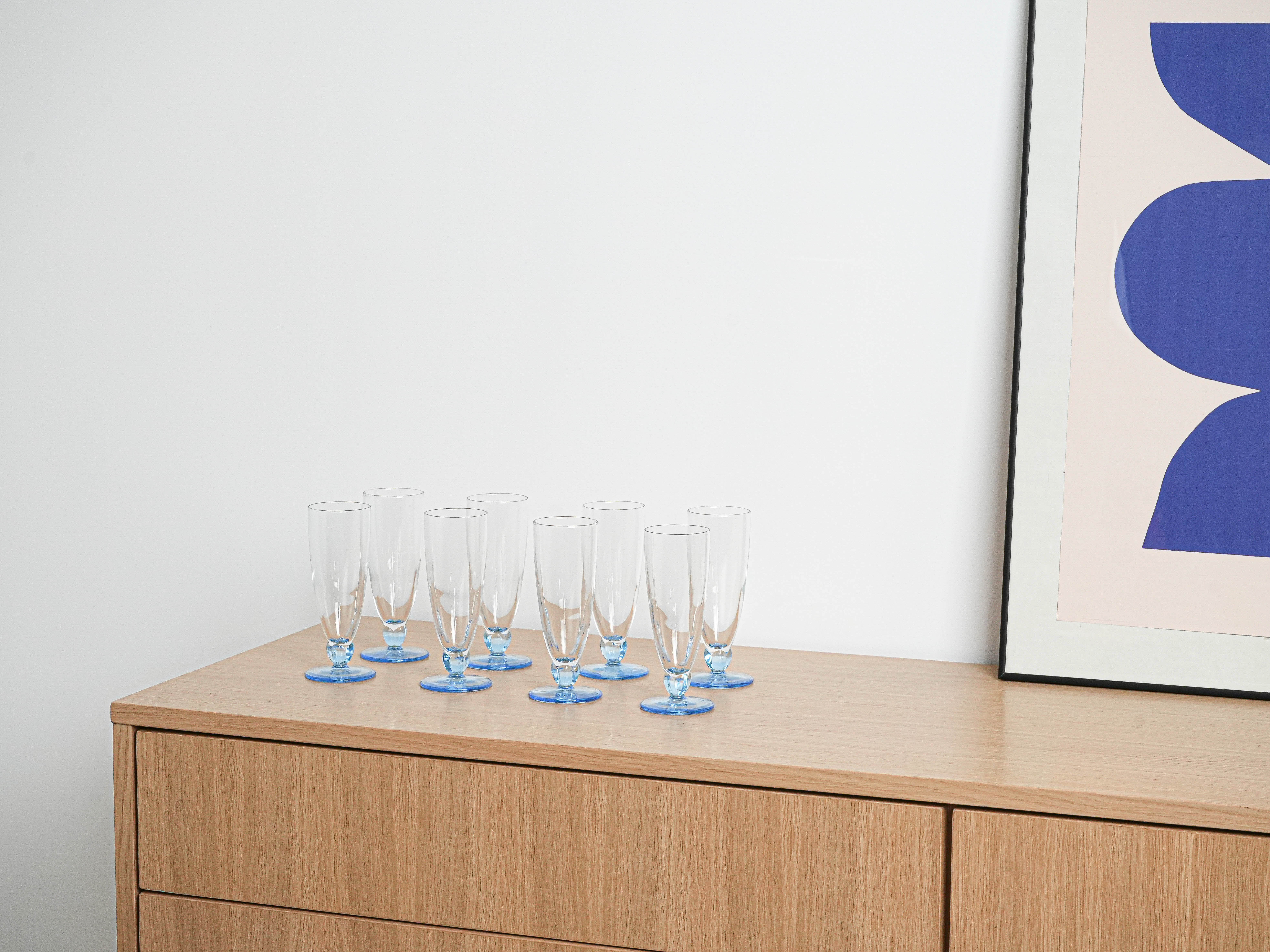 Sparkling Tulips Set Transparent 1980s