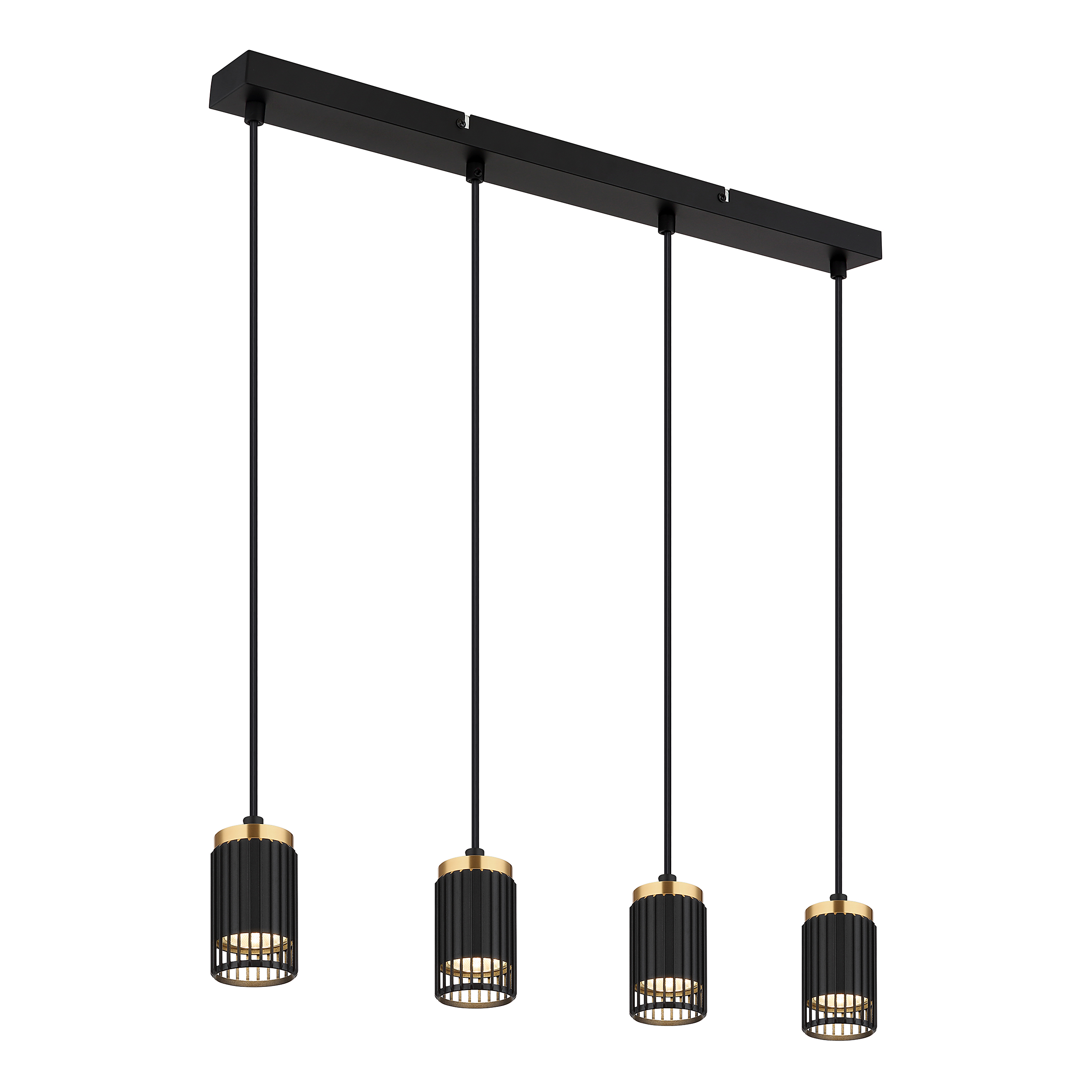 Korben Typ B Pendelleuchte 4-flammig Eisen Schwarz