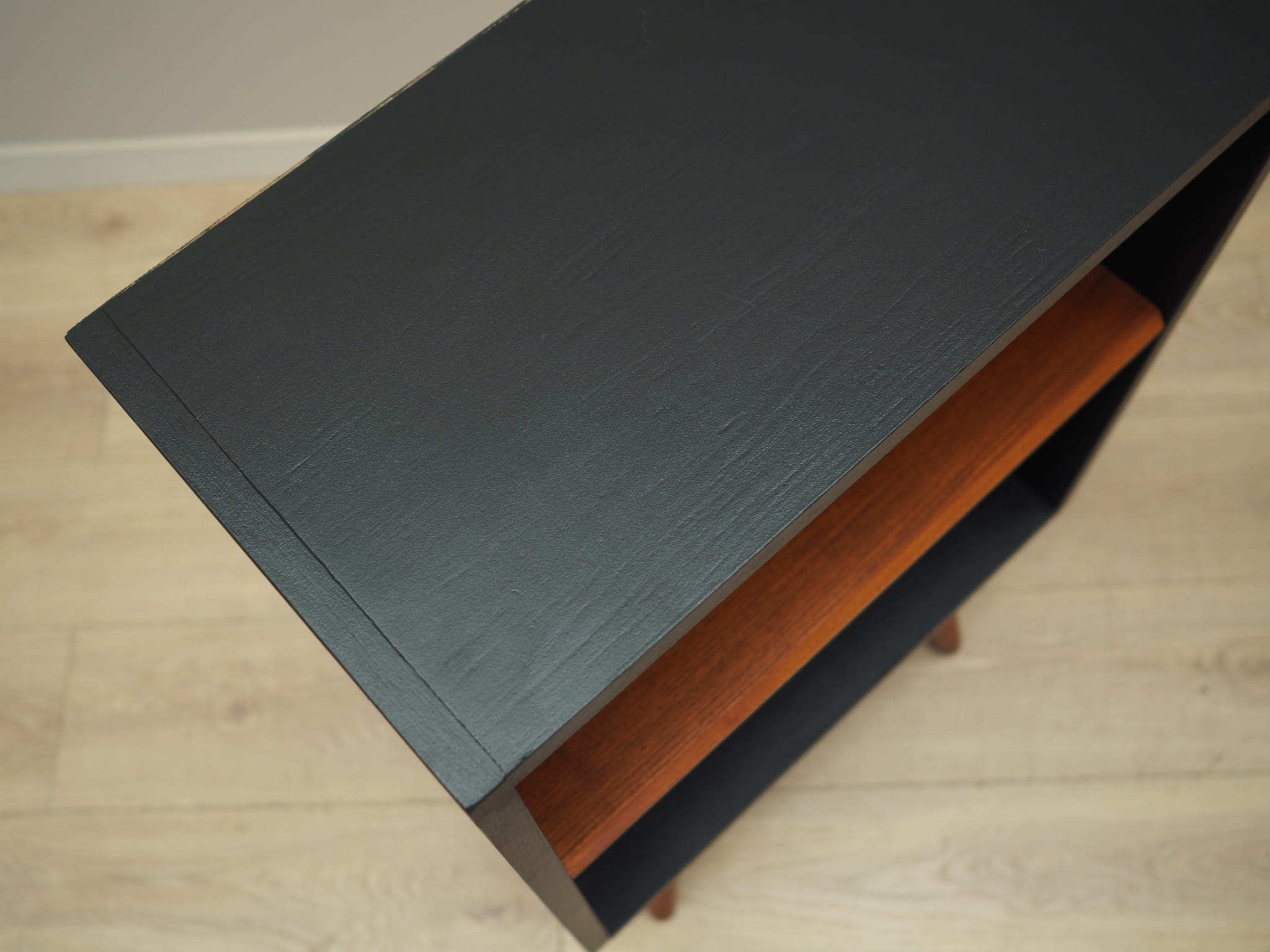 Vintage Bücherregal Teakholz Braun 1970er Jahre