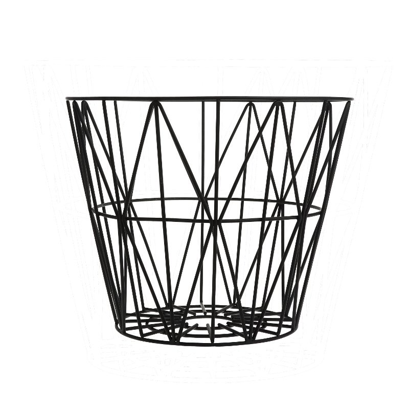 Wire Basket Korb Schwarz