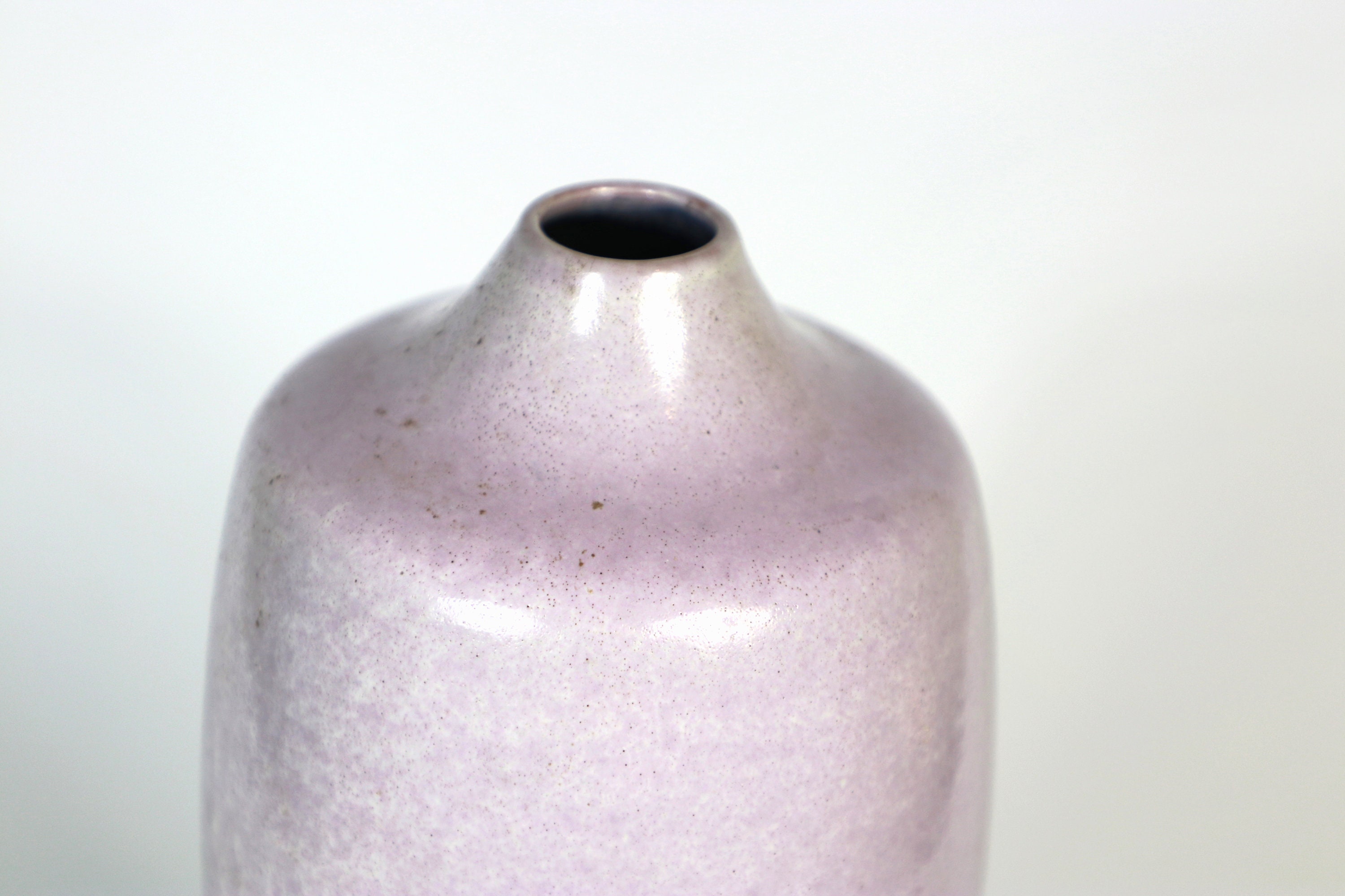 Vintage Handgemachte Blumenvase Keramik 1990er Jahre