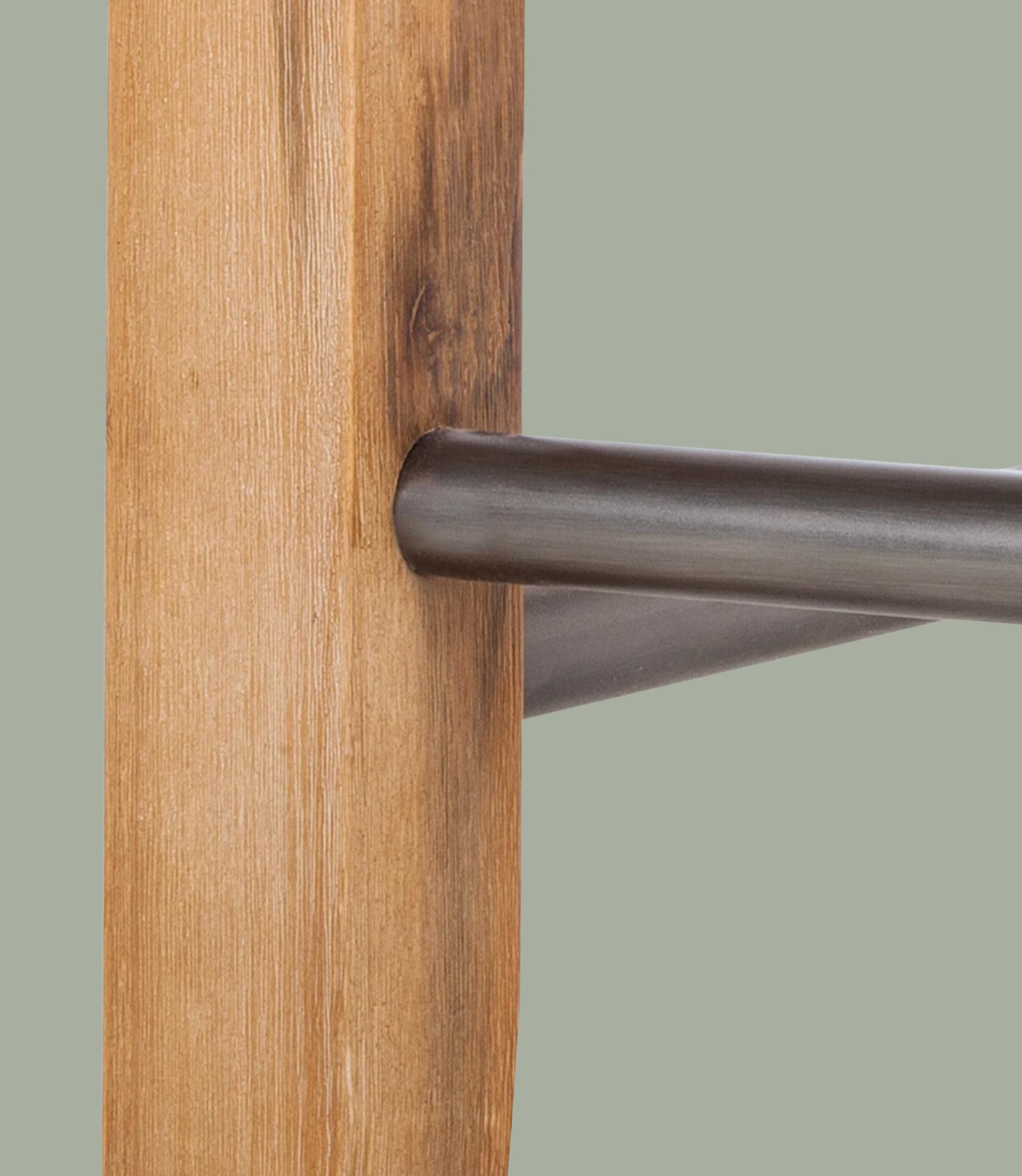 Barhocker Cremeweiß Akazie massiv