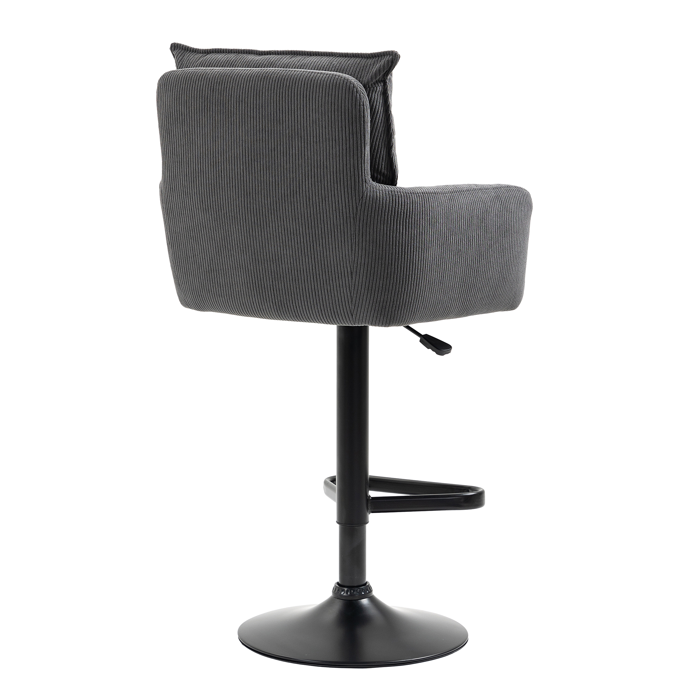 2x Drehbarer Barstuhl DIDRIP Höhenverstellbar Grau