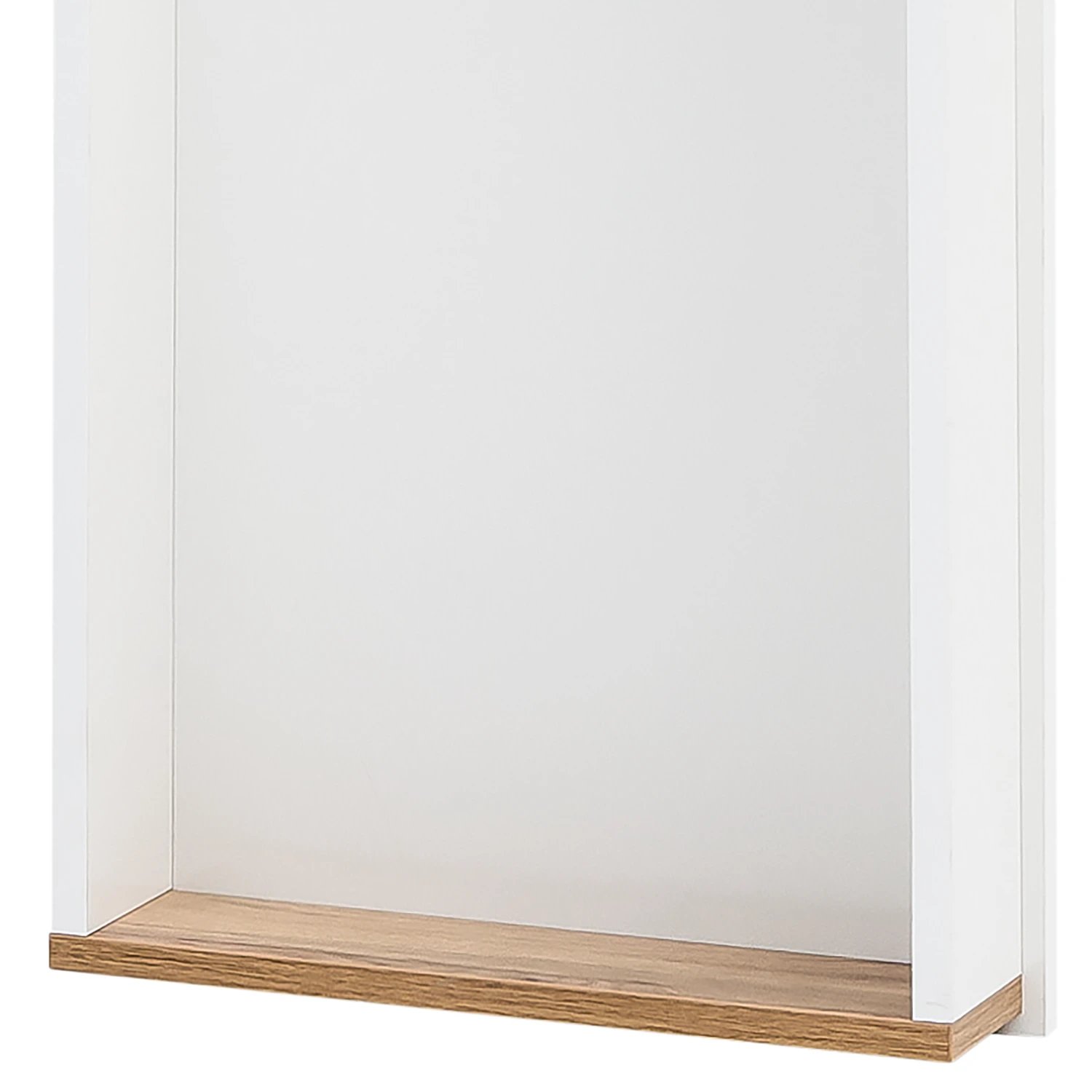 Garderobe Holz Metall Weiß