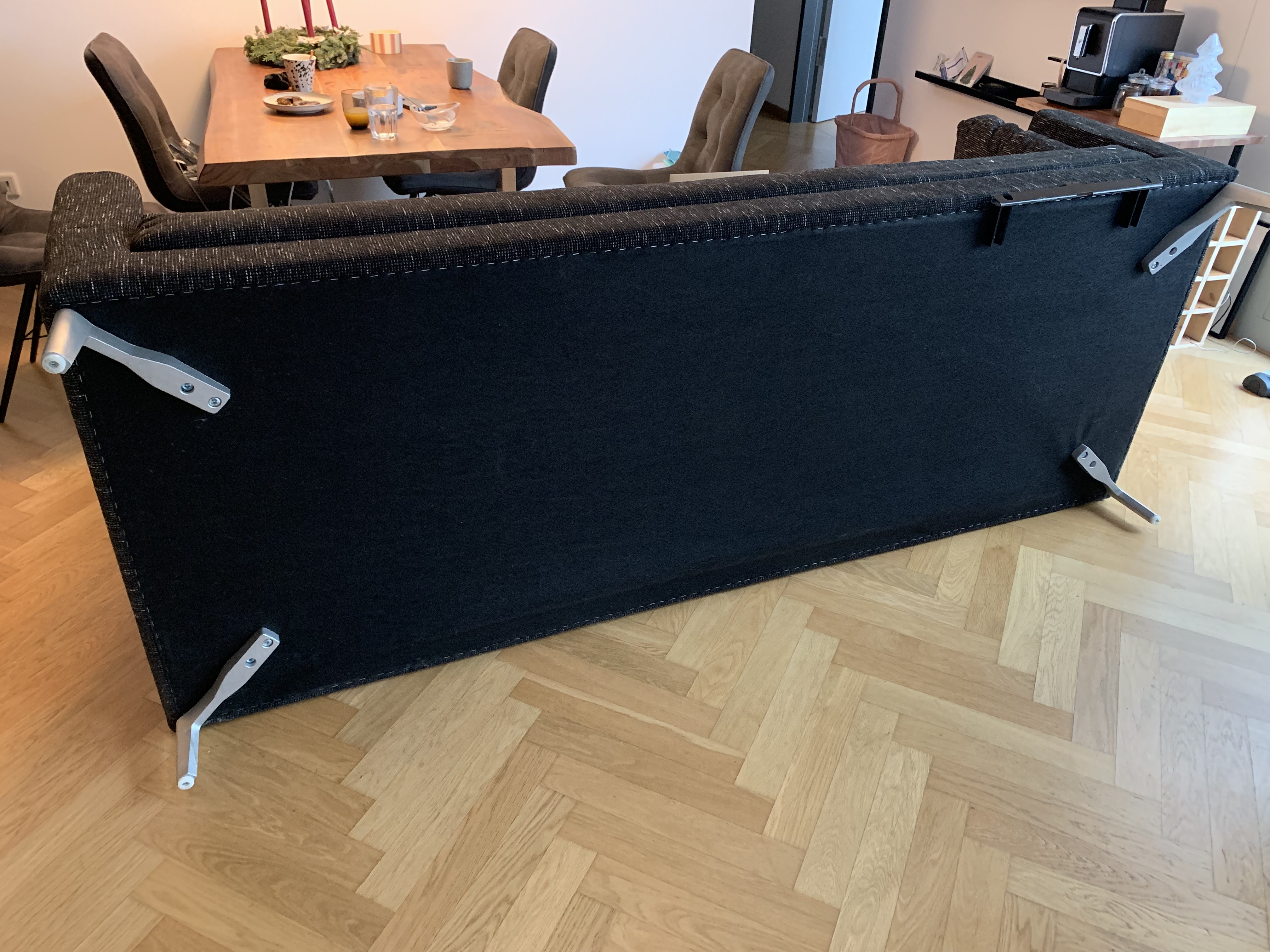 Ecksofa Grau