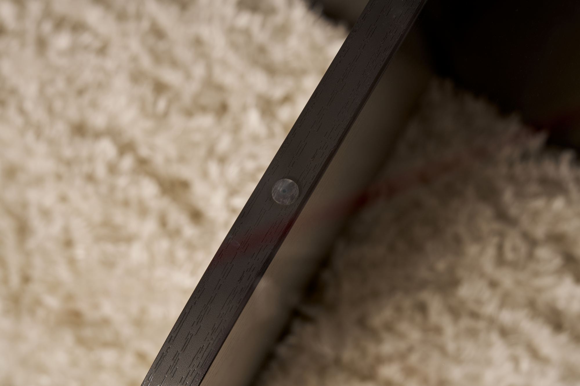 Aeris Tavolino Legno nero Fumé Ø75cm