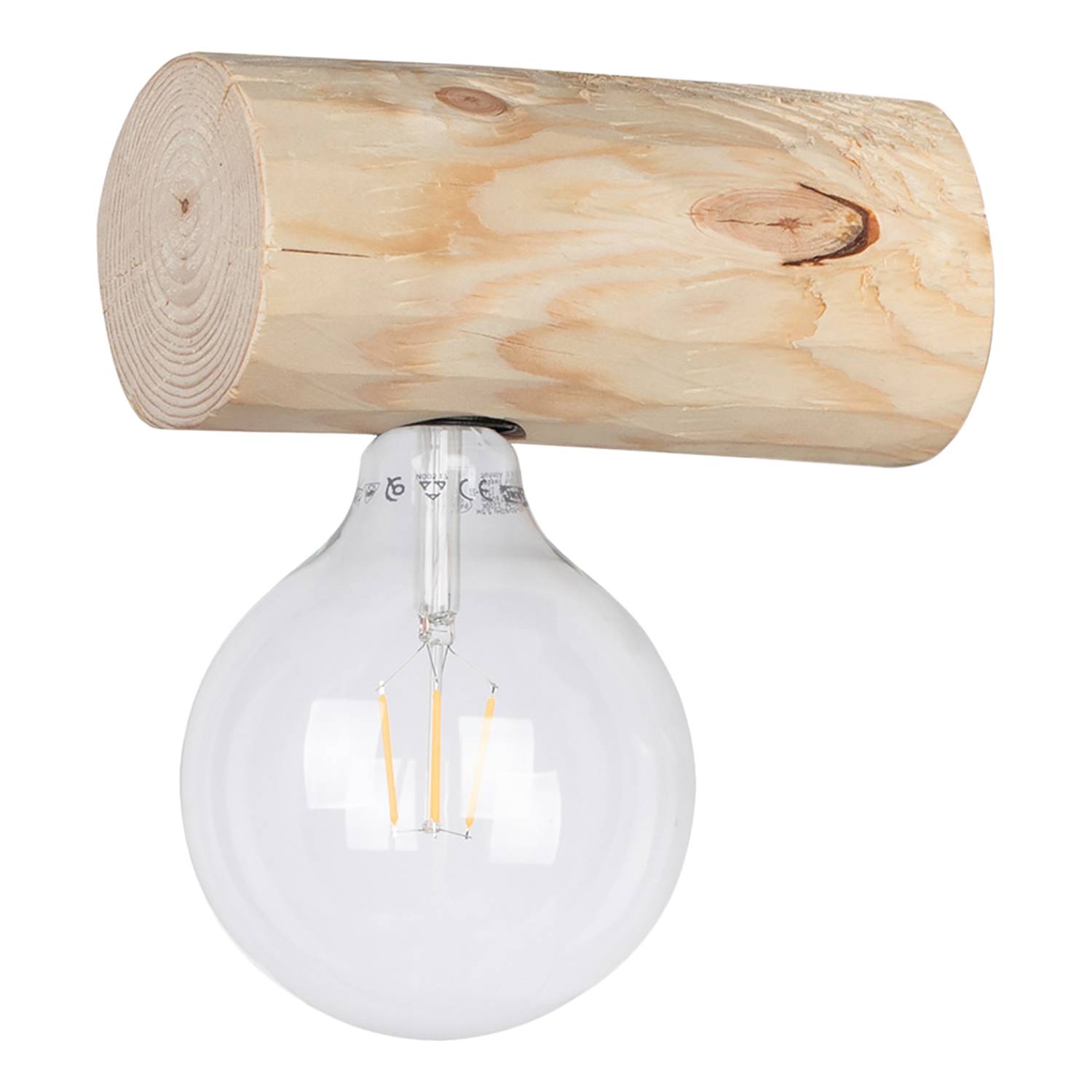 Wandleuchte Trabo Simple Kiefer Massiv Kiefer