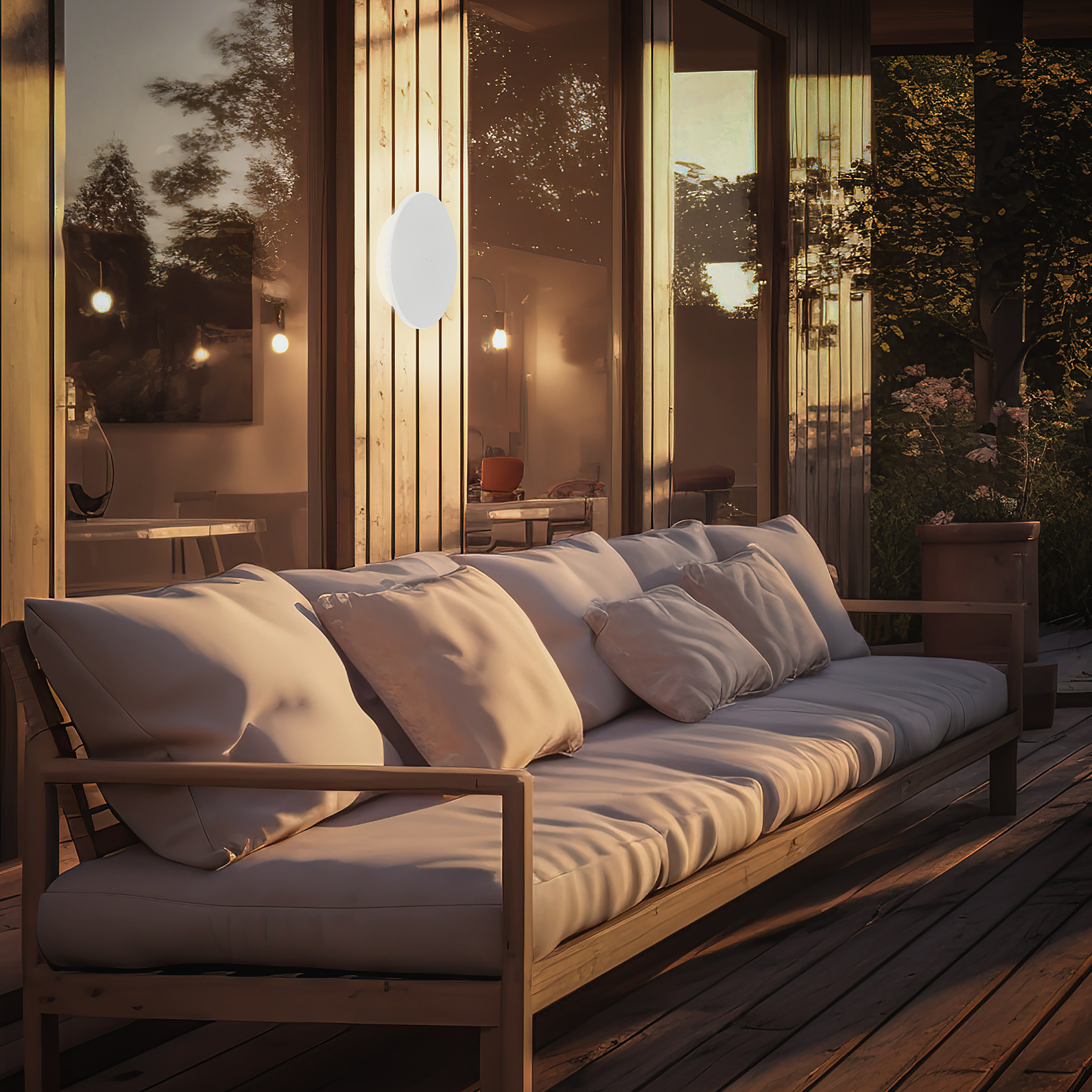 LED Battery Wall Light Aurora White