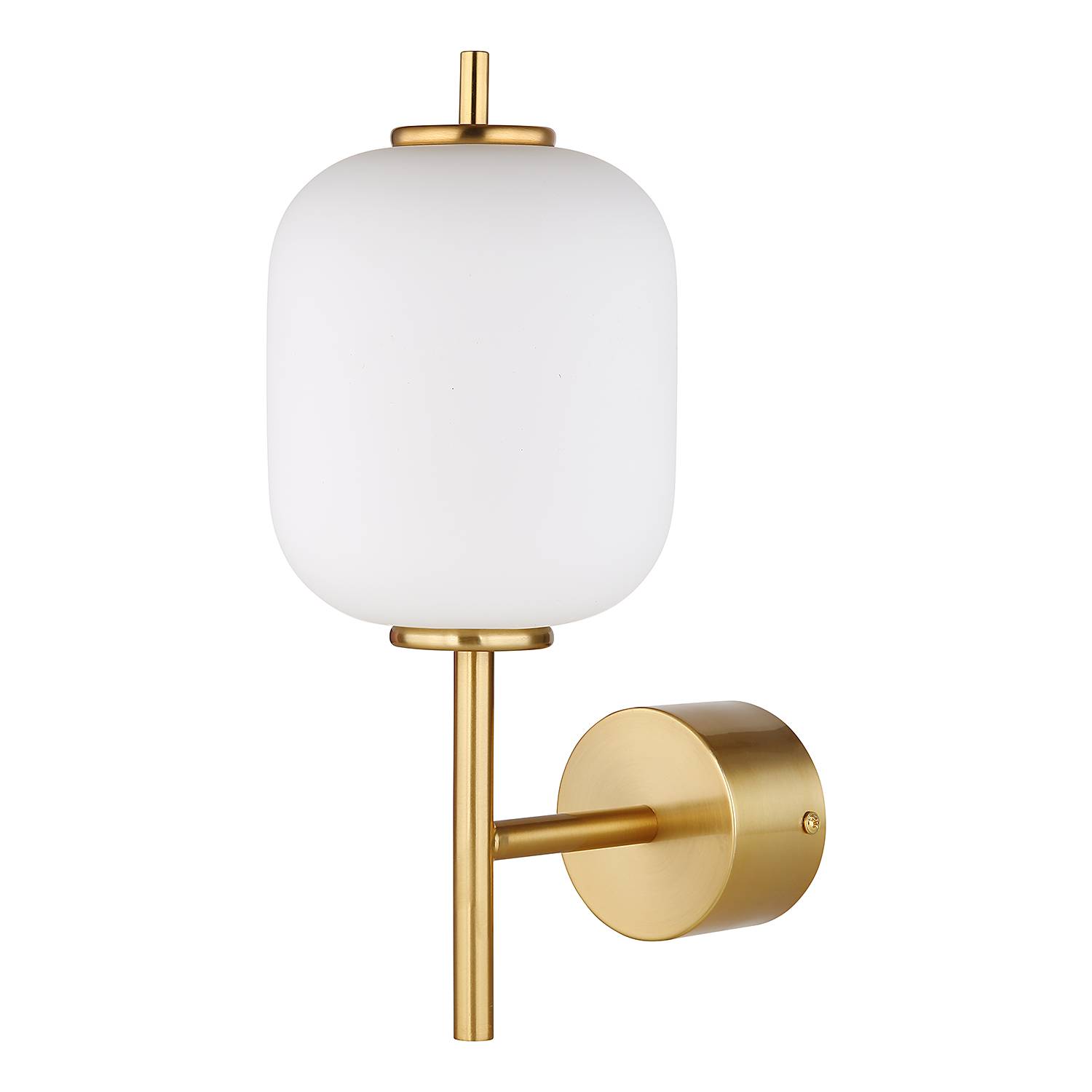 Ewald LED-Wandleuchte Opalglas Eisen 1-flammig