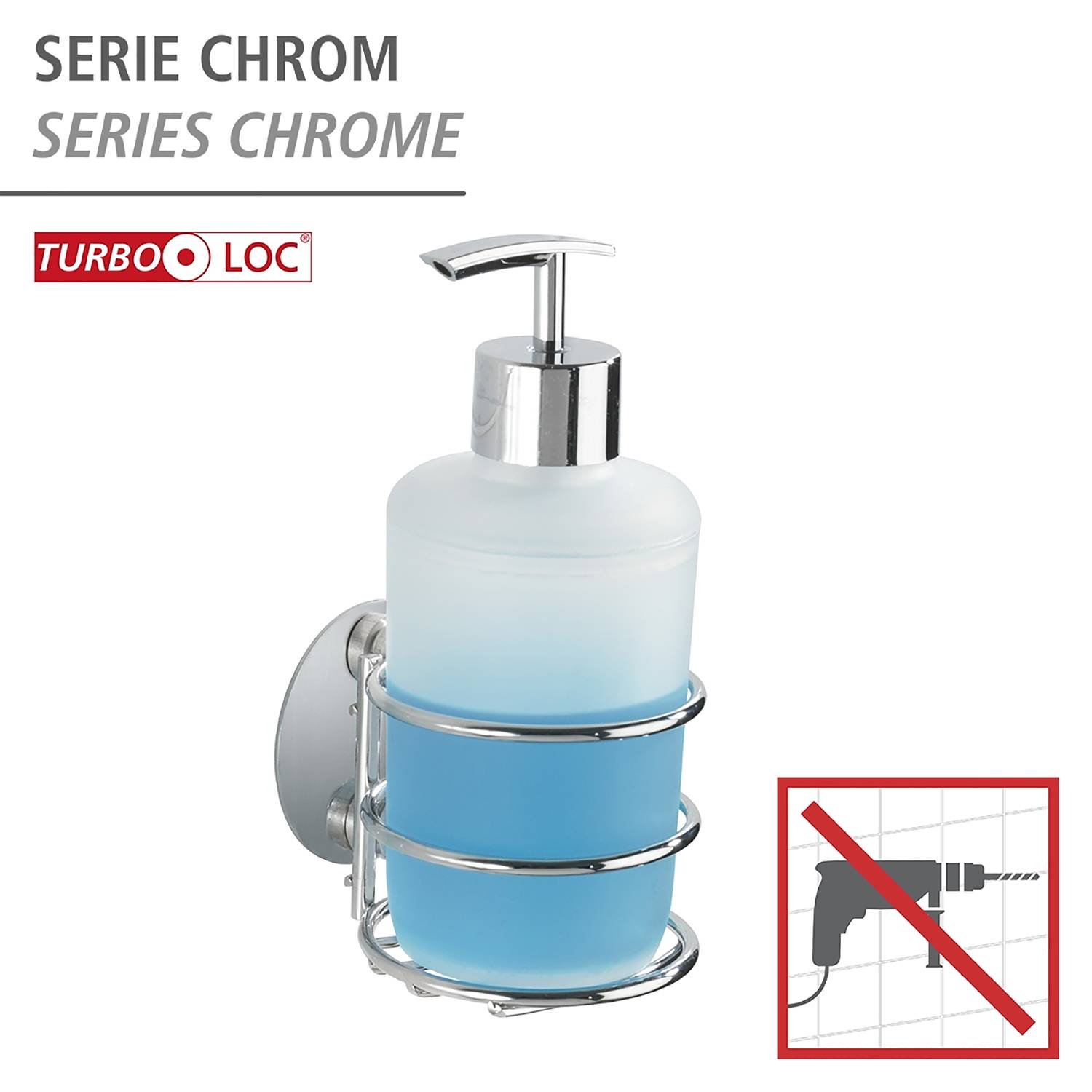 Turbo-Loc soap dispenser Silver