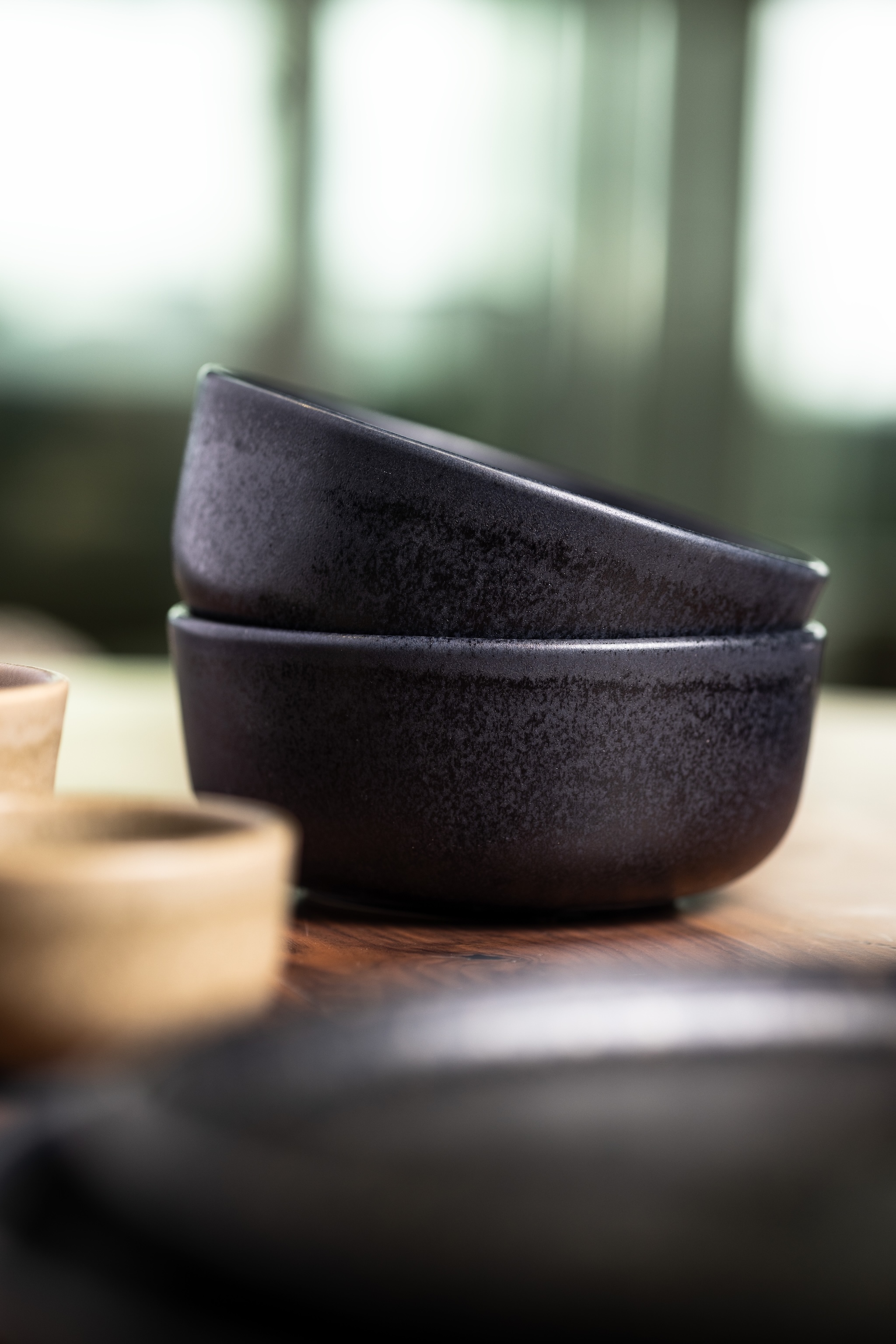 2x Bowl Ceramic Midnight Blue 15 cm